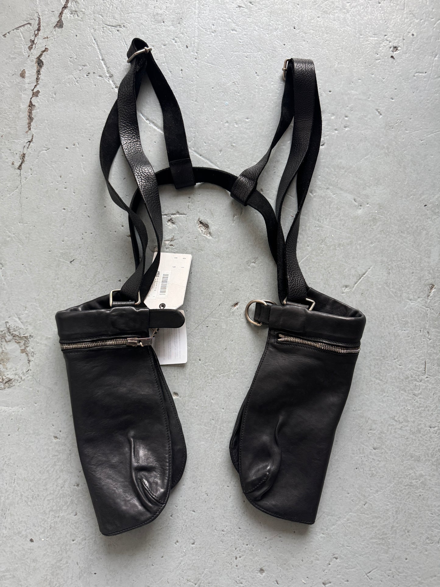 guidi horse leather harness vest bag