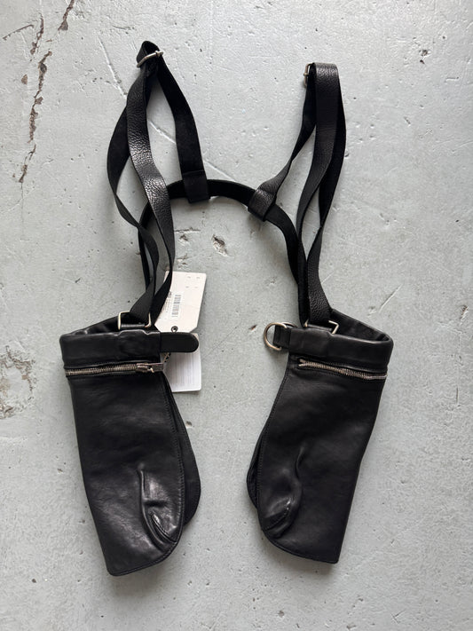 guidi horse leather harness vest bag