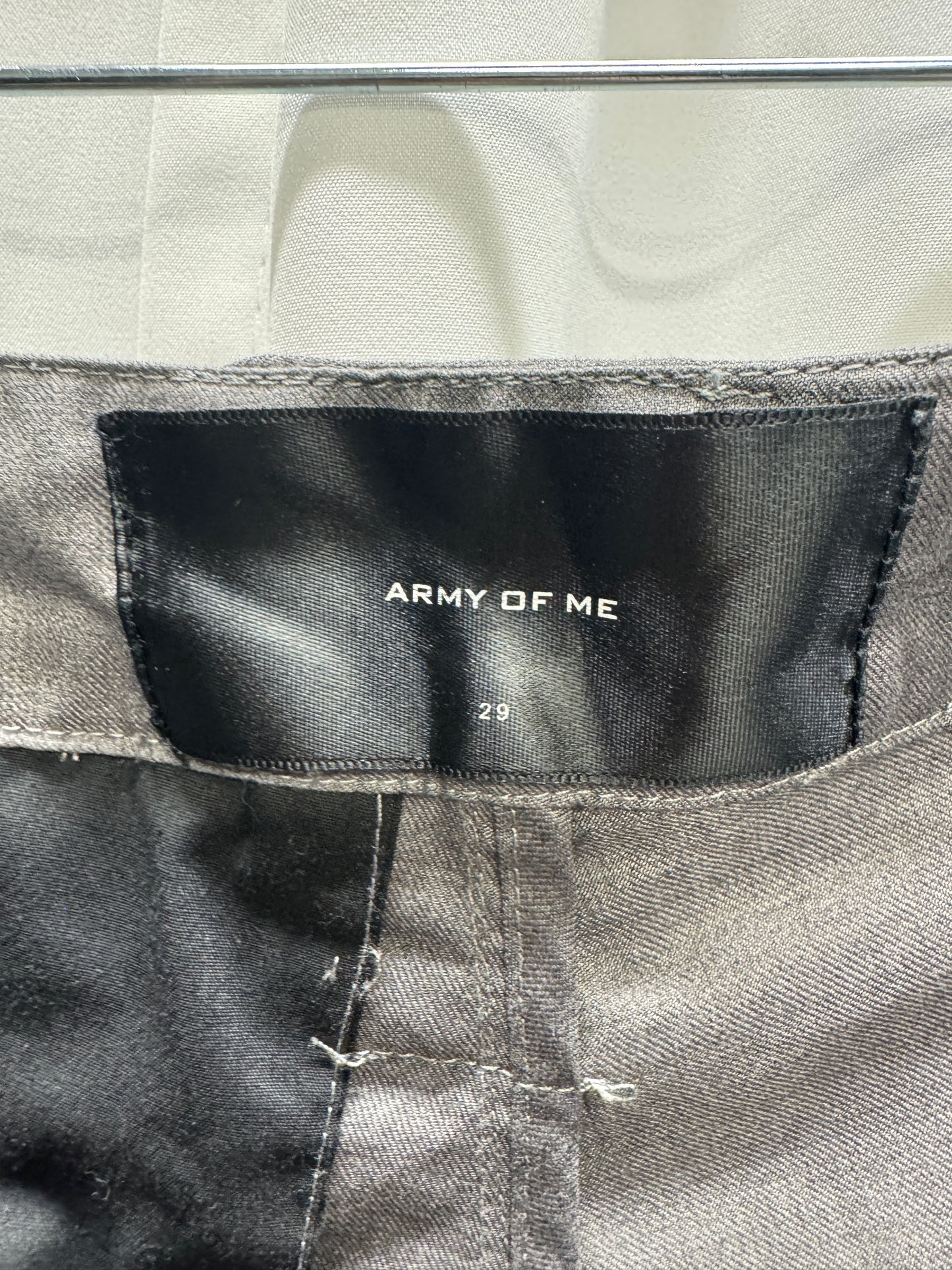 army of me asymmetric button detail trouser