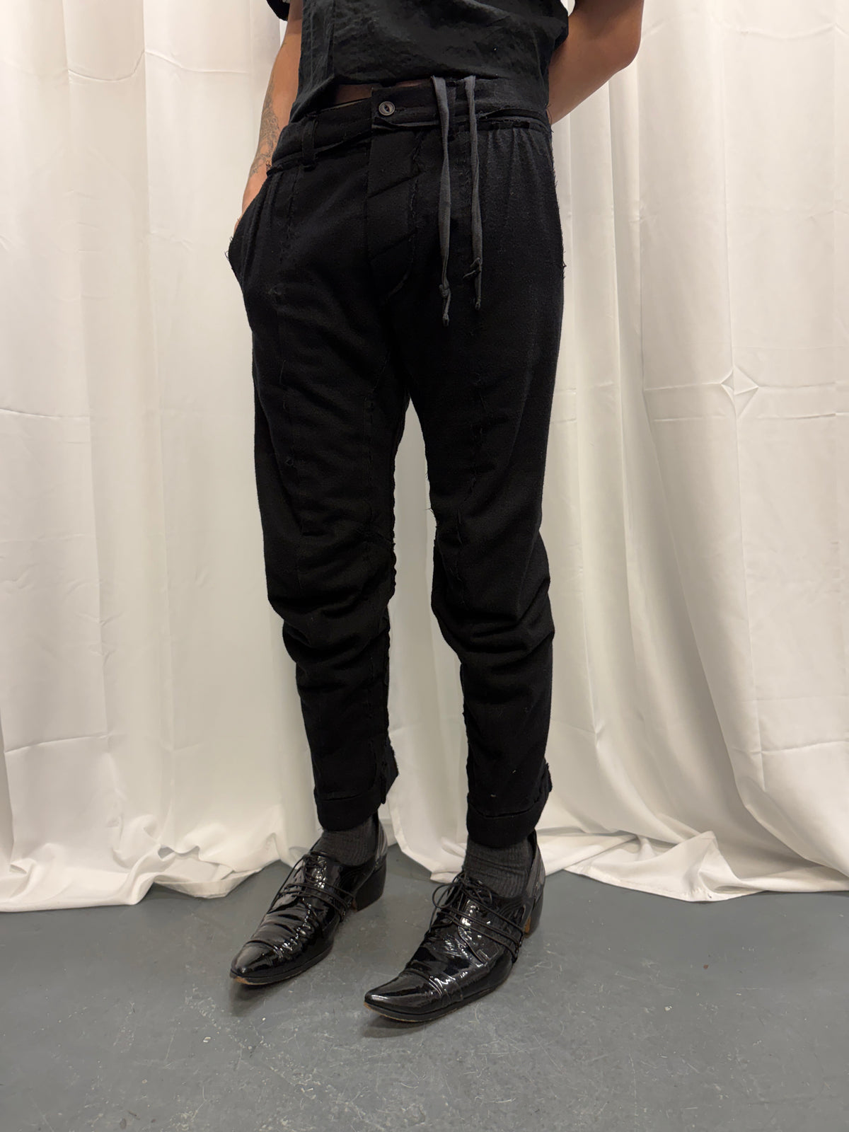 Takahiro Miyashita The Soloist AW15 Wool + Leather Articulated 3D Twist Trouser