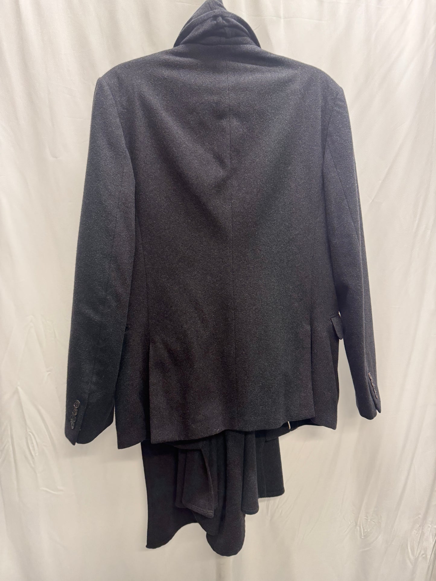Kris Van Assche Scarf Layer Wool Formal Jacket