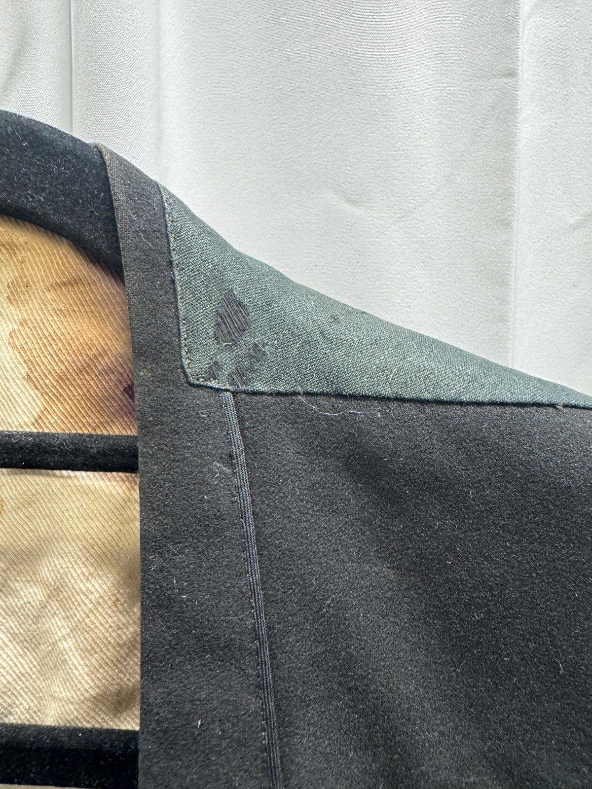 Antique c.1890-1910 Black Wool Waistcoat