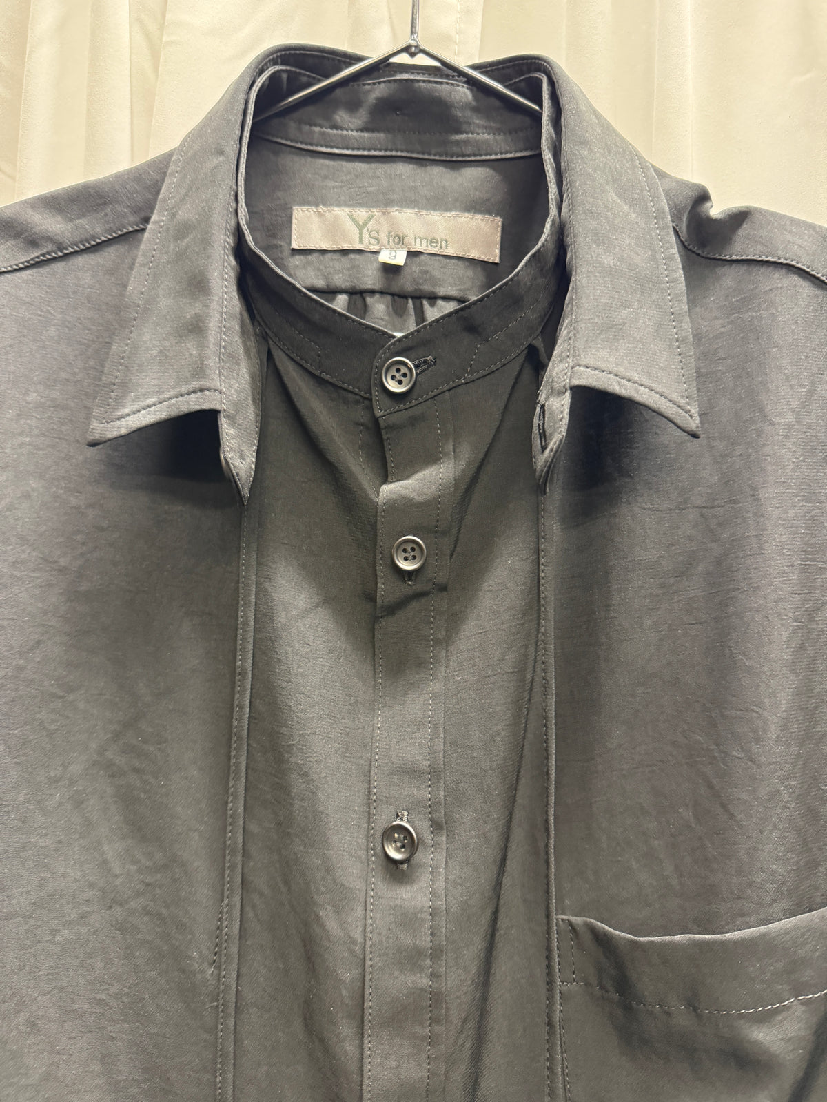 Yohji Yamamoto Y’s For Men Double Collar Rayon Shirt