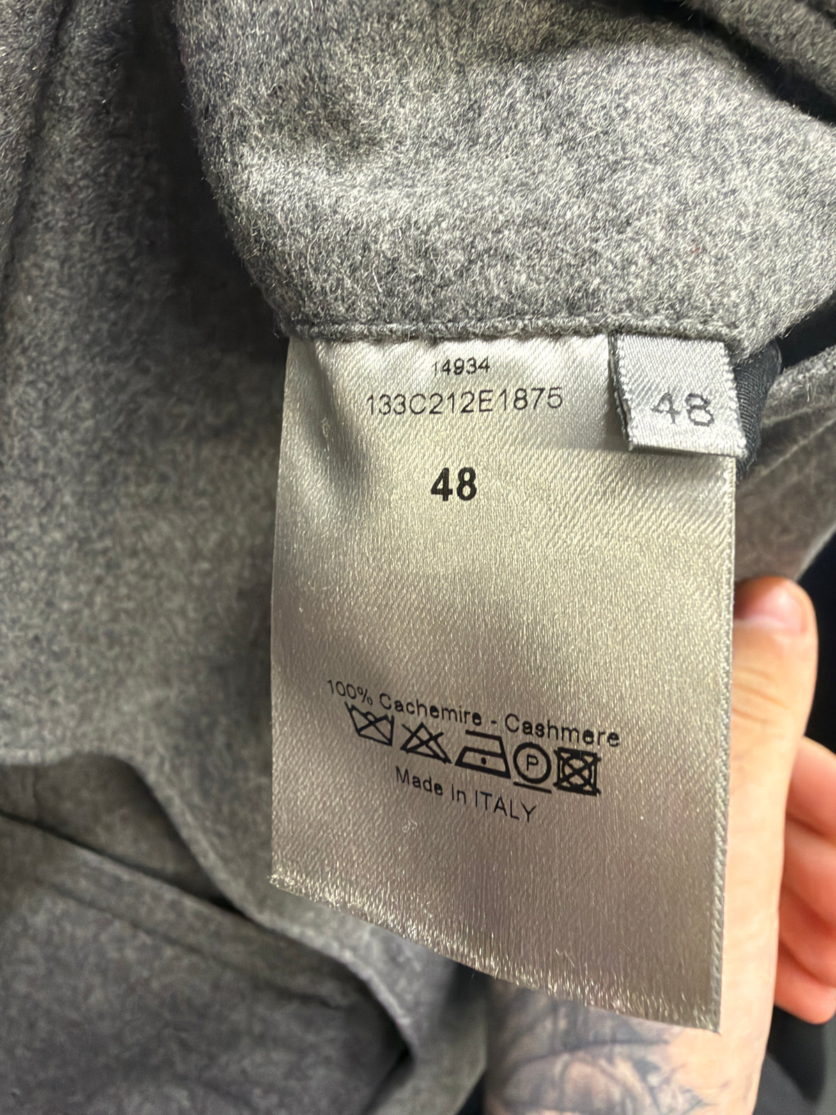Dior Homme AW11 Notch Cashmere Grey Blazer (M)