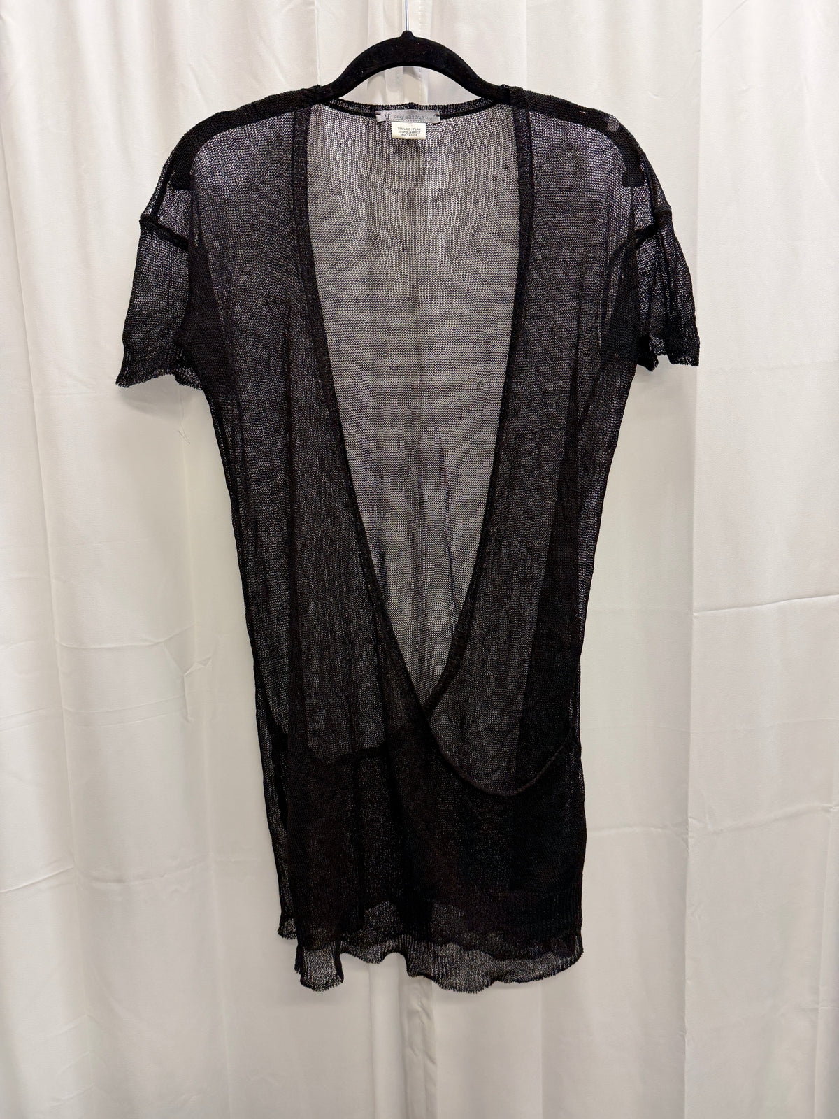 if only was true, Yohan Serfaty, cross front linen knit top / dress (S)