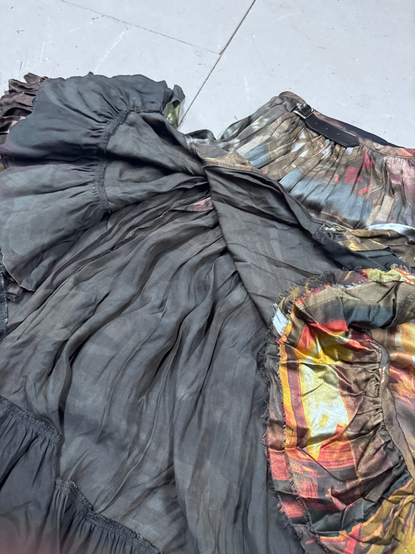 Comme Des Garcons Homme Plus Buckled Pleat Skirt