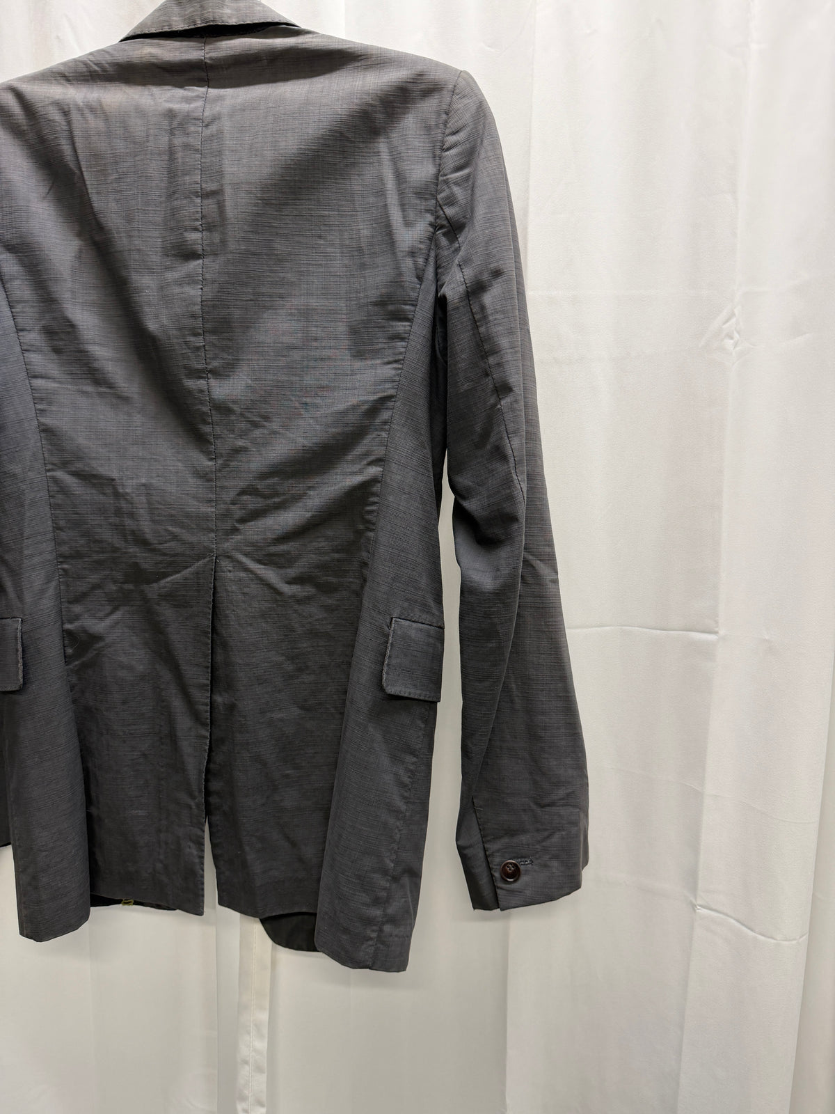 Carol Christian Poell SS06 'GM/2098 ORDER/109' Yellow Overlock Stitch Single Button Blazer (S)