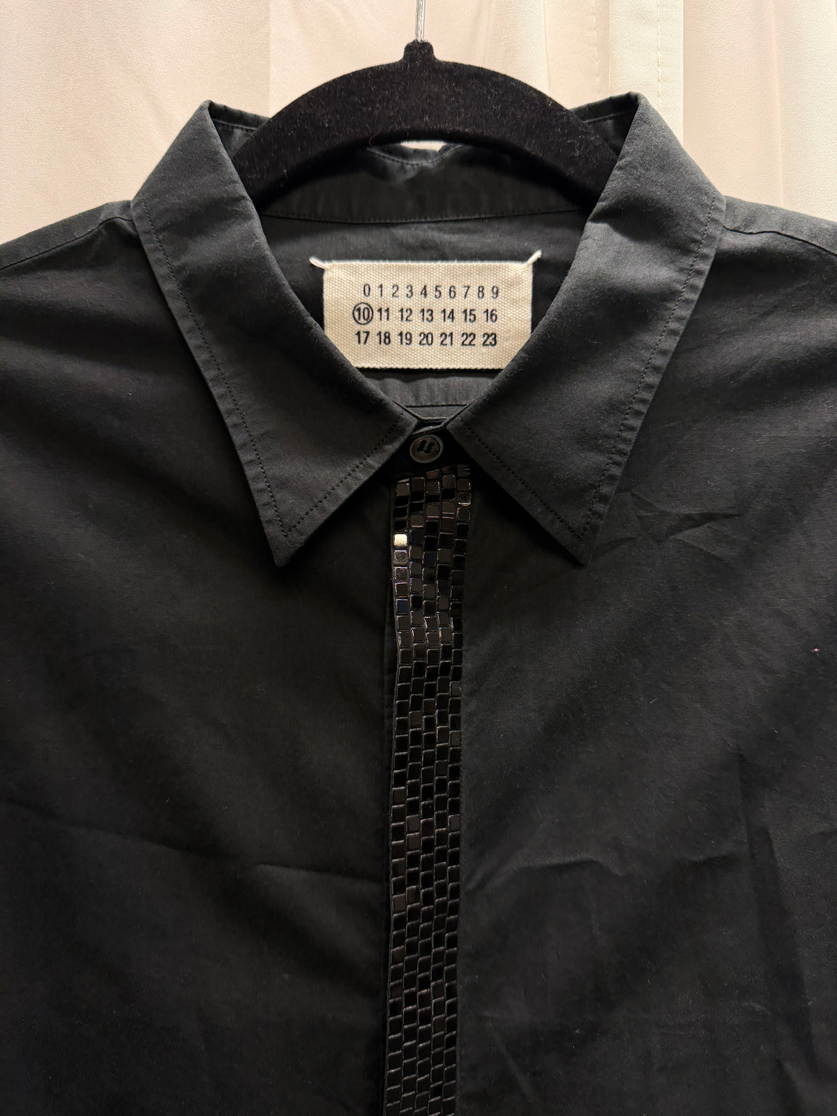 Maison Martin Margiela SS09 Rubber Sequin Trim Shirt (L)
