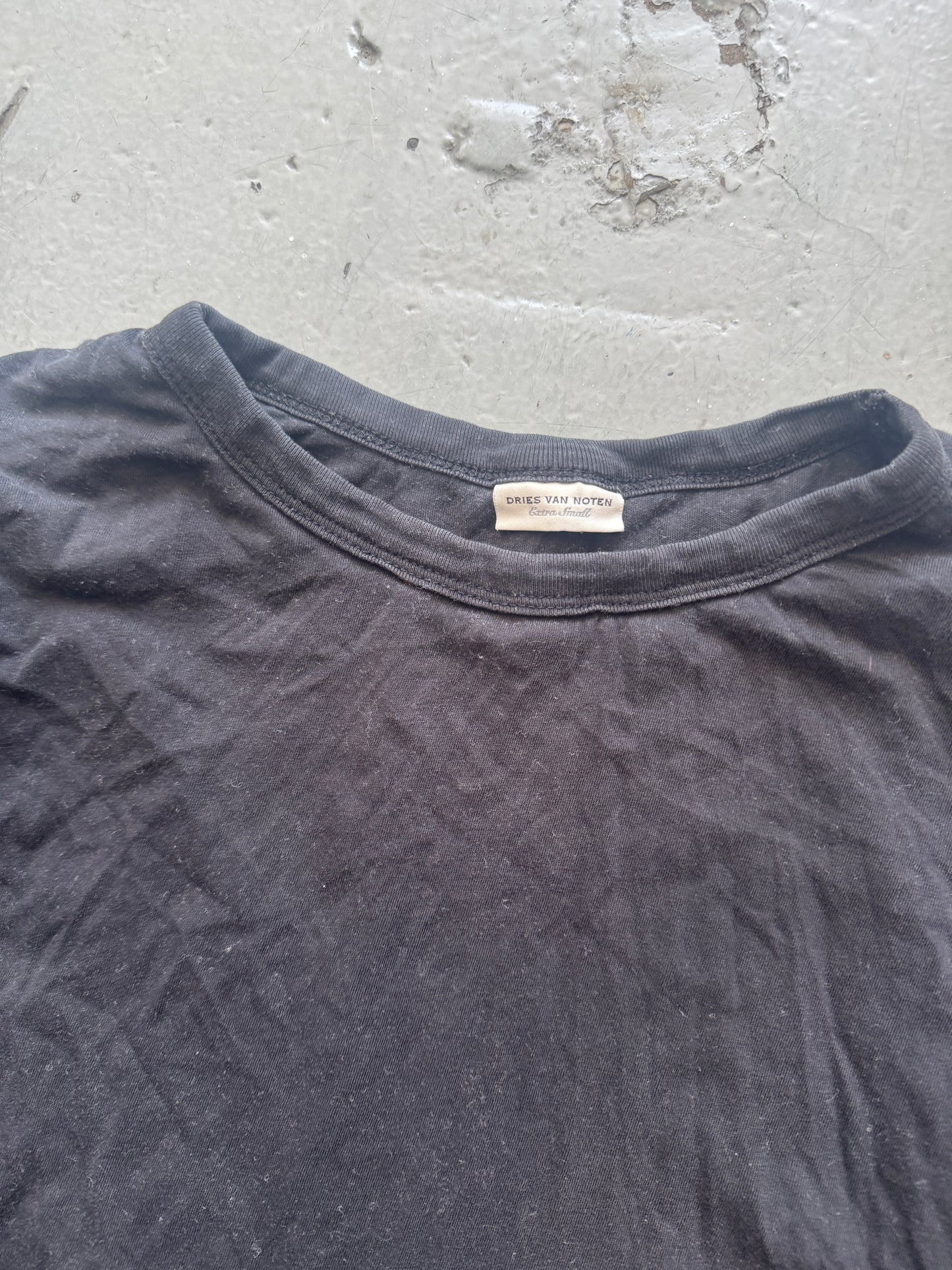 dries van noten cashmere blend stretch layered tee