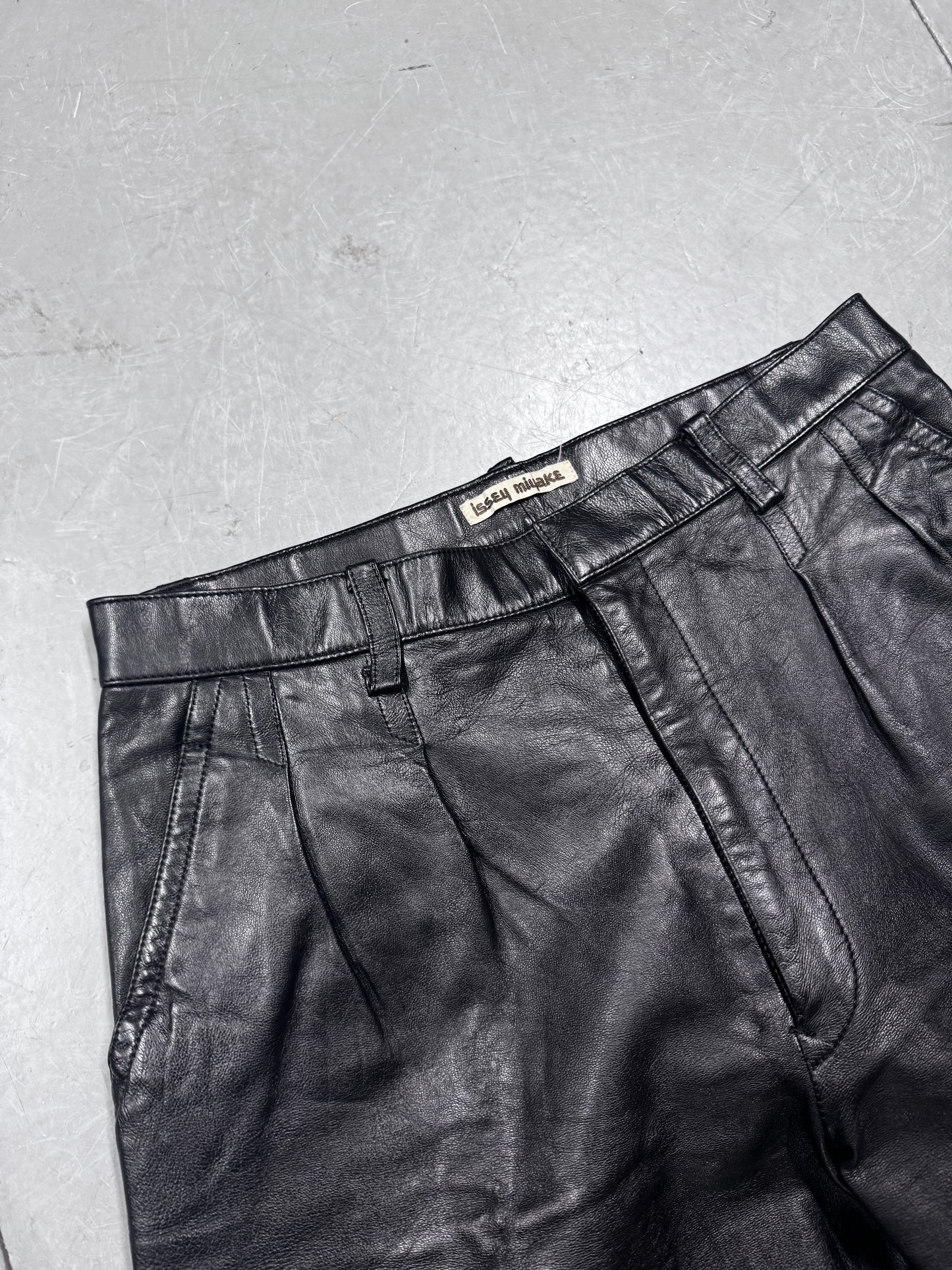 Issey Miyake 80s/90s Wide Leather Trouser