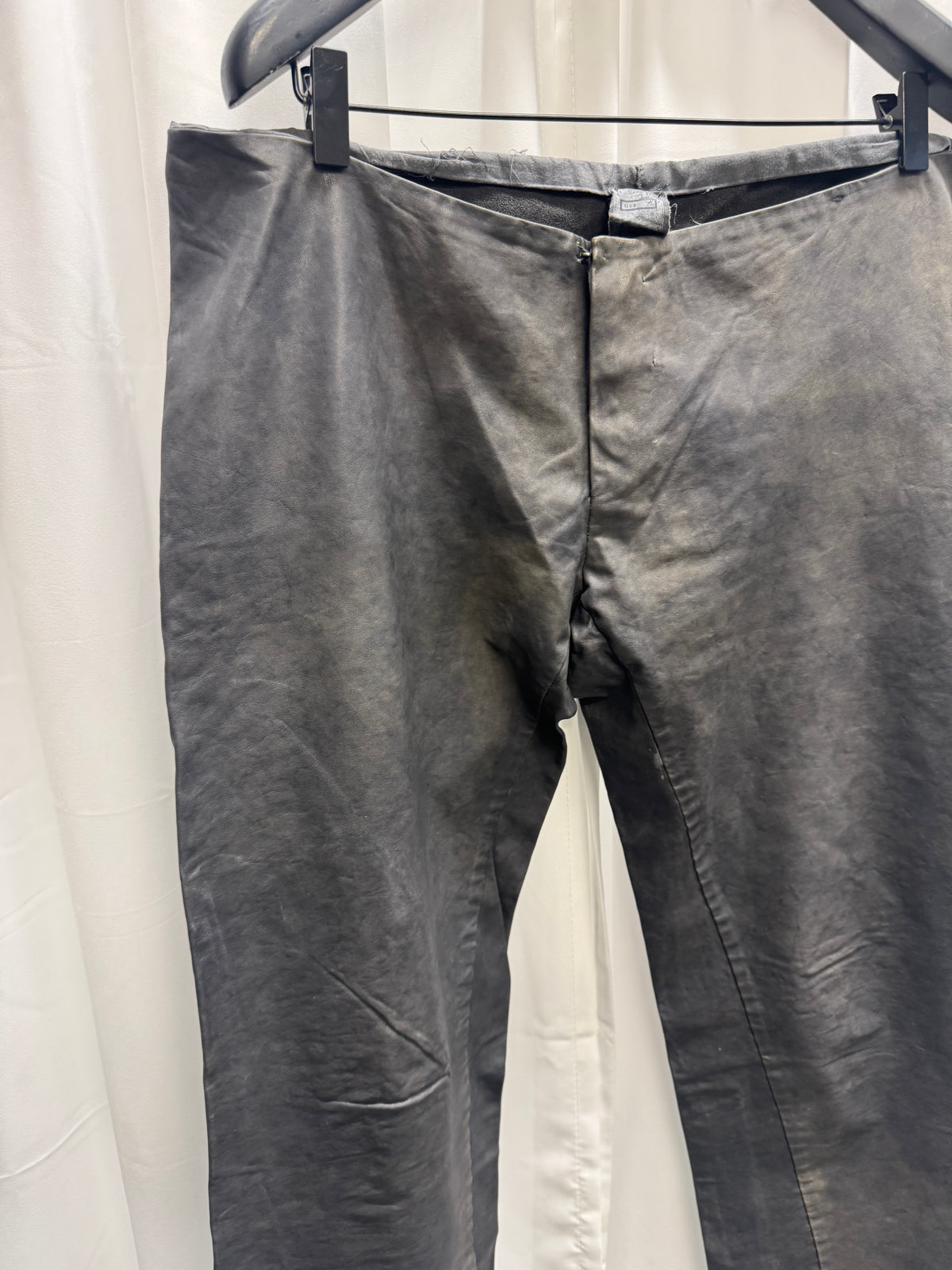 Carpe Diem - Early Skinny Flared Elongated Leather trouser
