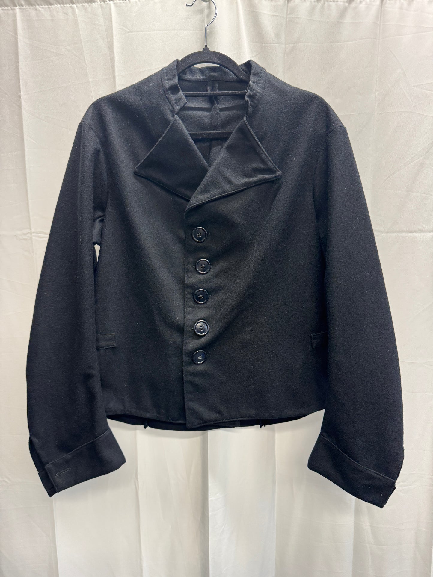 Victorian Era Curved Sleeve Felt Wool Jacket