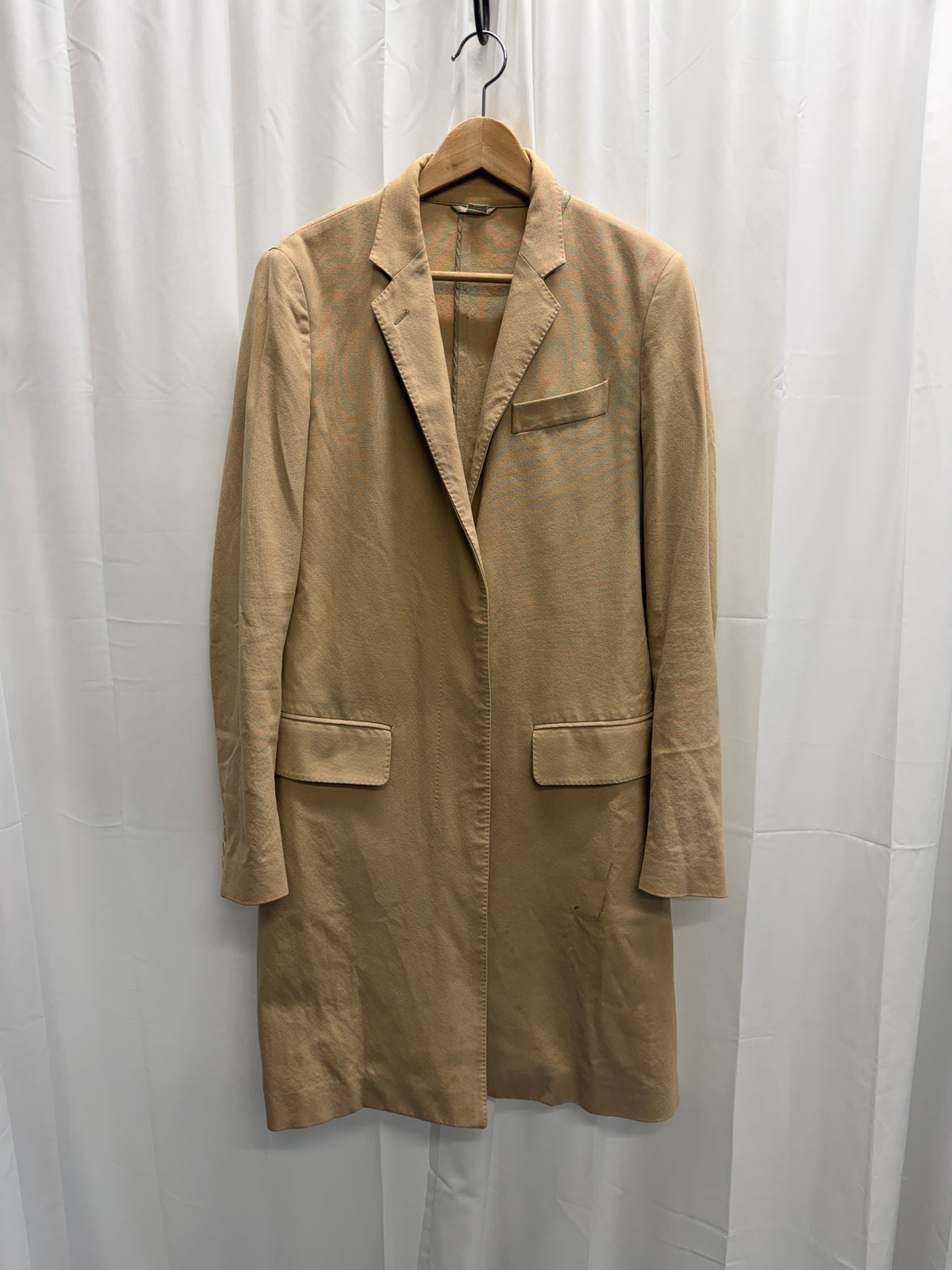 Helmut Lang 1990s Minimalist Longline Cotton Jacket