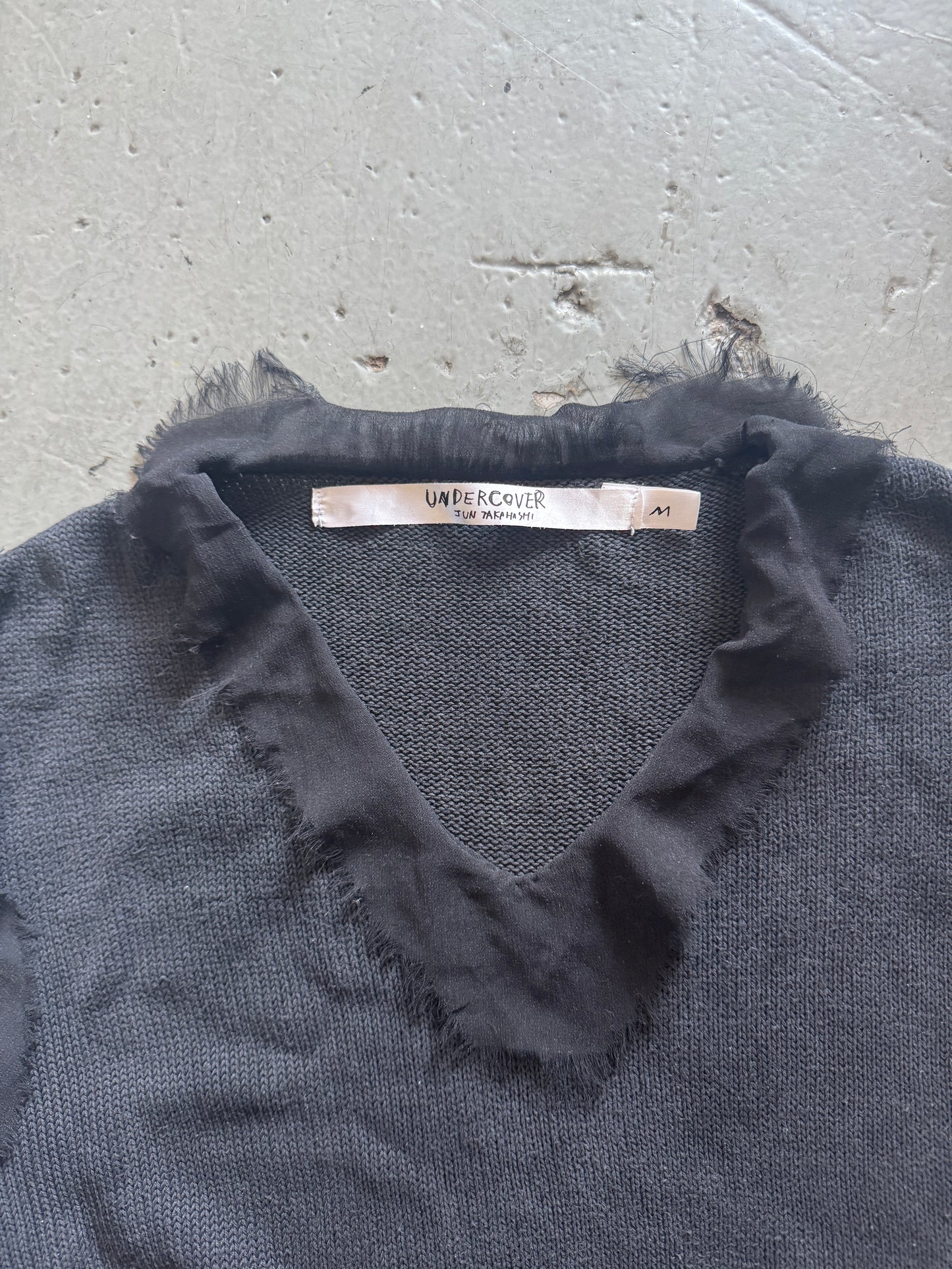 undercover fringed knit vest