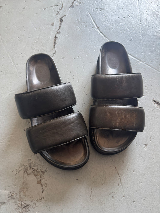 guidi padded horse leather mule / sandal 43