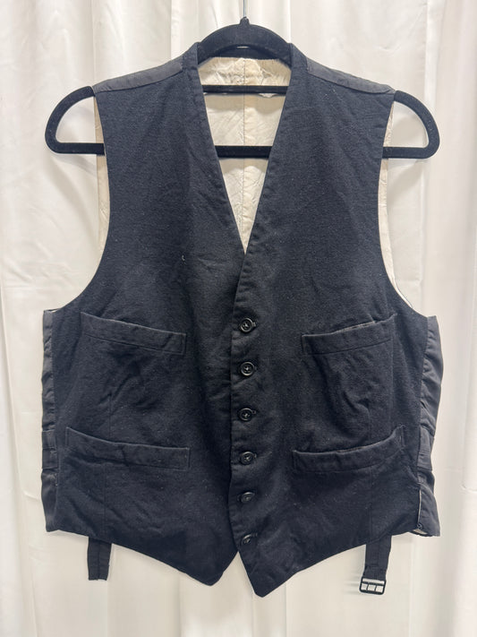 Antique wool waistcoat, c. 1890–1910