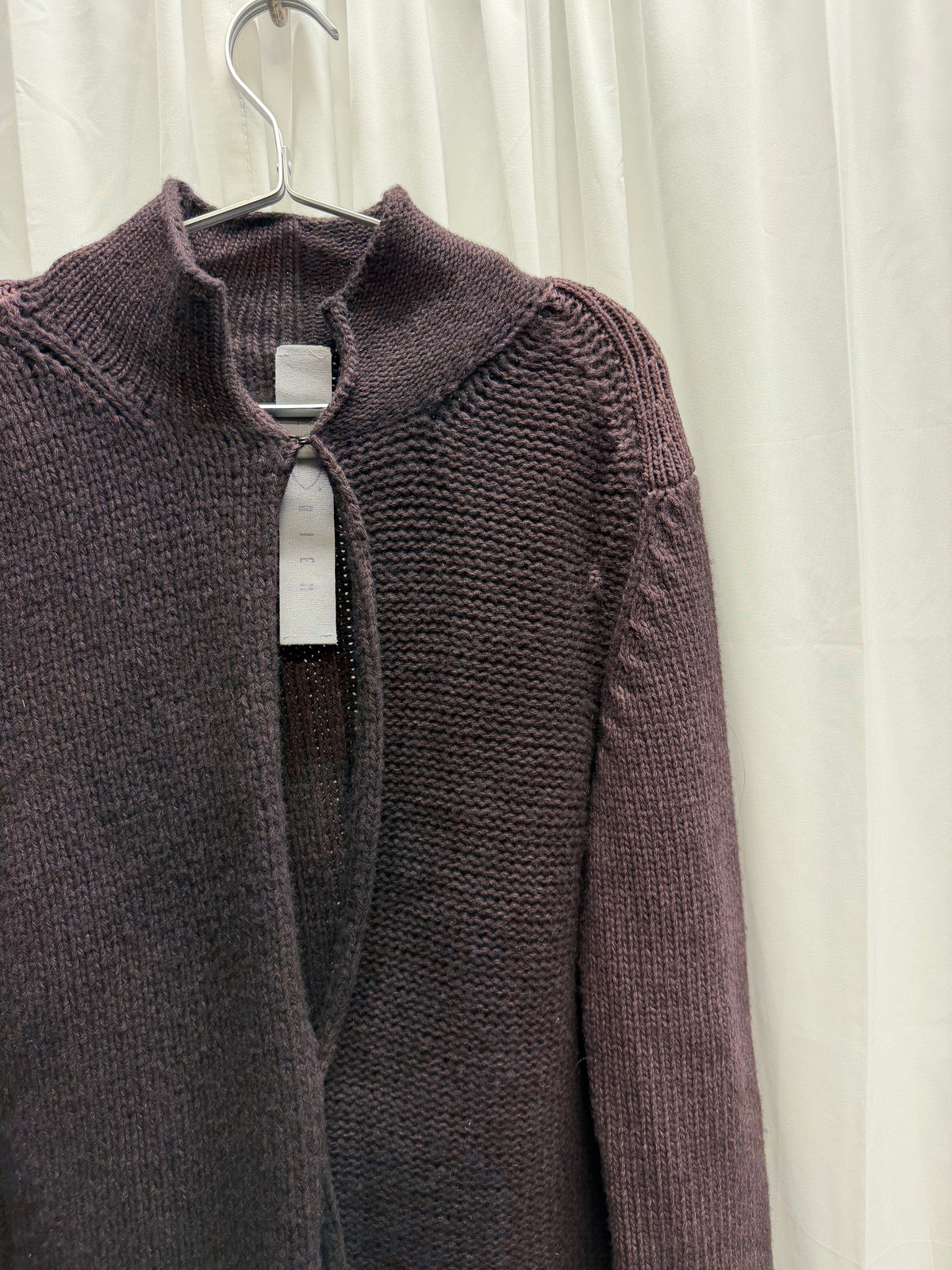 Carpe Diem 2006 Textured Wool Clasped Knit Jacket (L)
