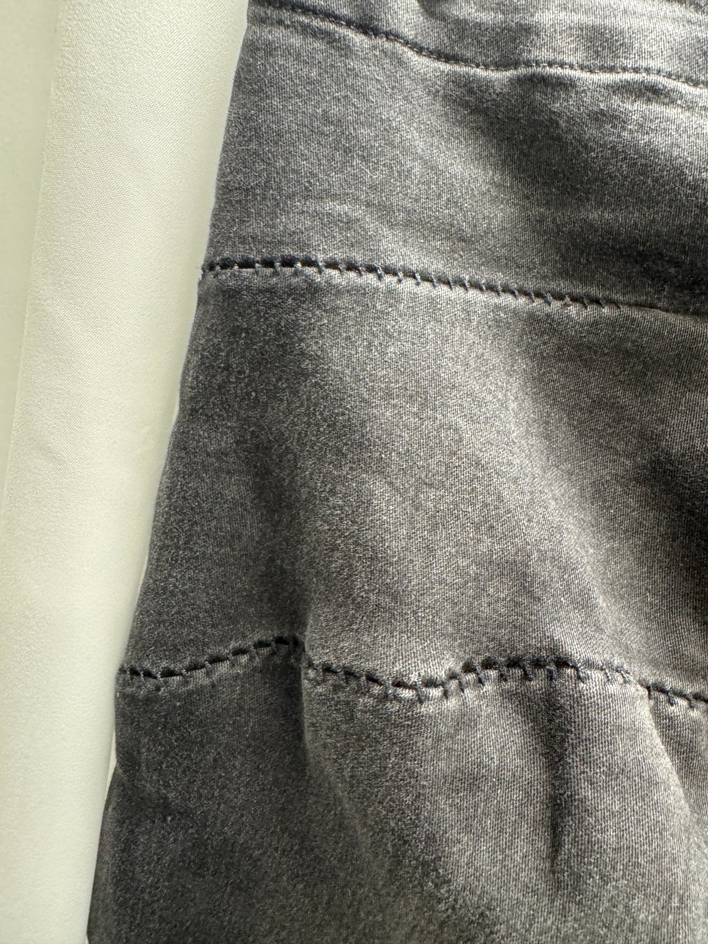 Zam Barrett Stretch Denim Overlocked Extended Leg Jeans