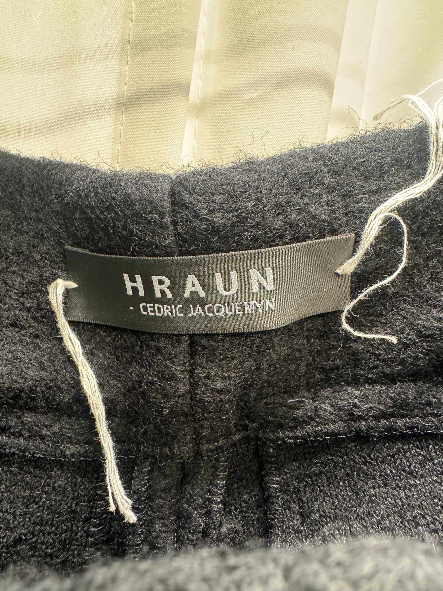 Cedric Jacquemyn hraun felt wool faun trouser