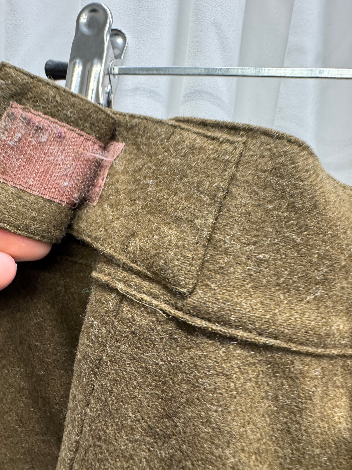 Dexter Wong c.2000 Velcro Astro Knee Felt Wool Trouser