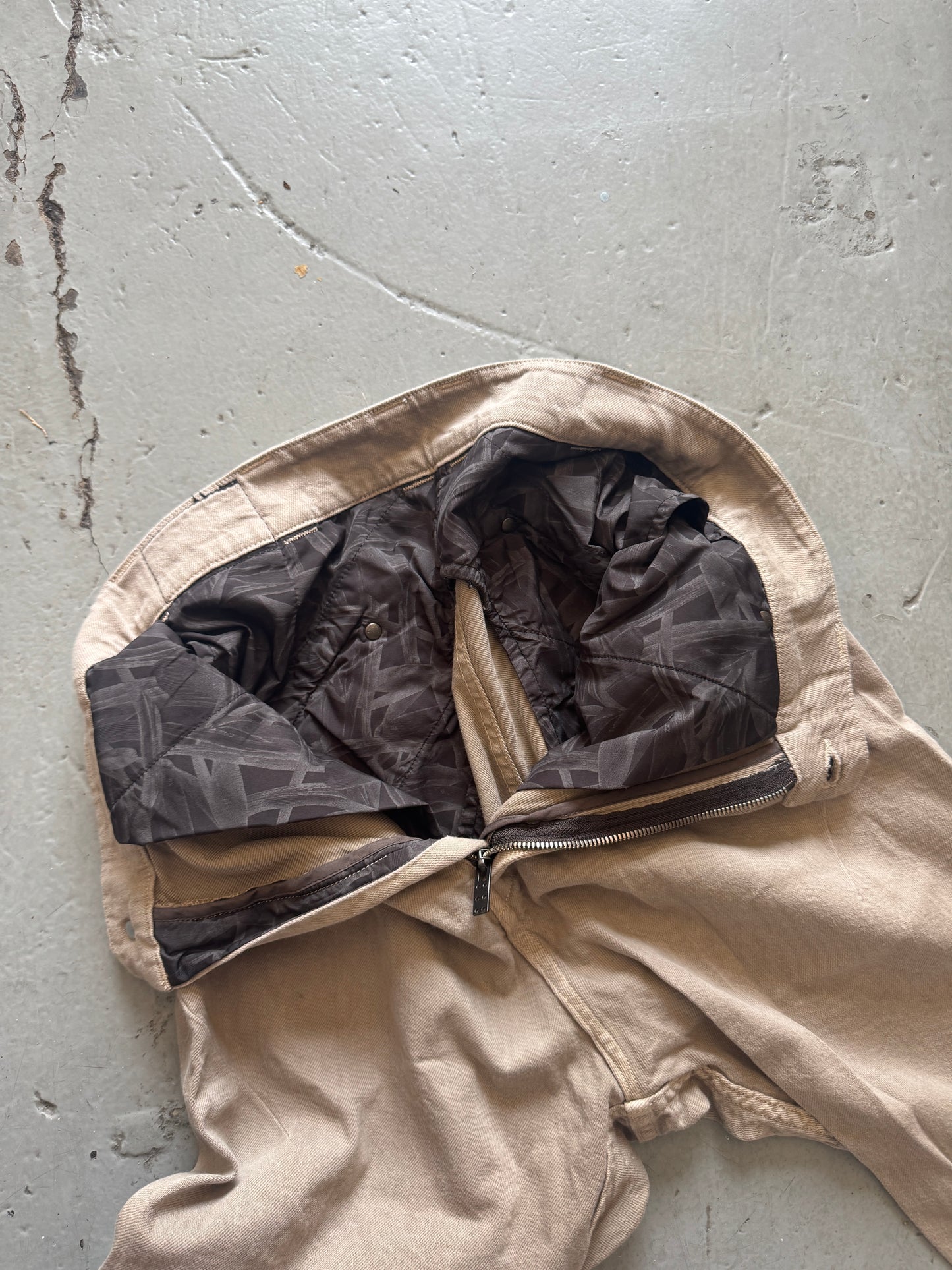 devoa twist seam flap pocket trouser