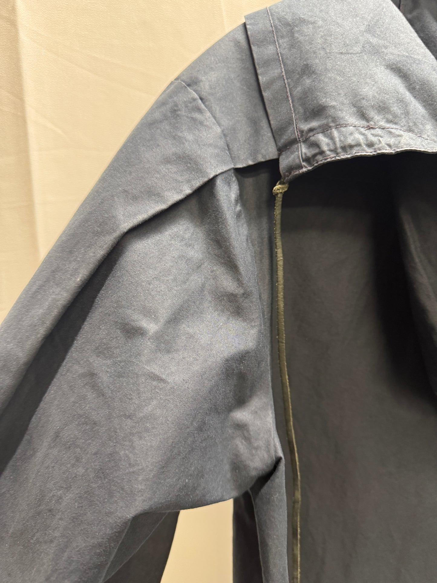 m.a+ waxed one piece hooded mac coat