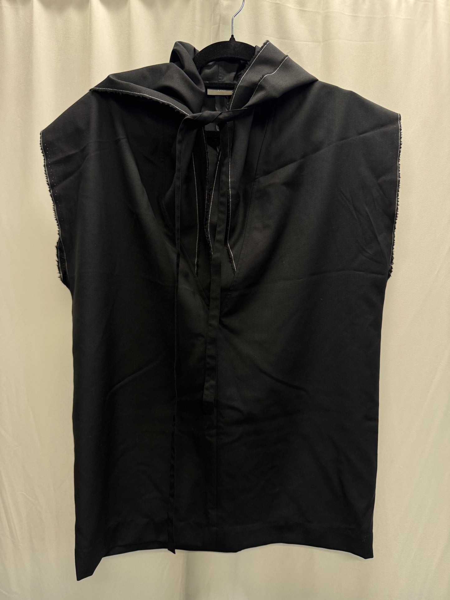 dior homme kva double hooded tie neck vest