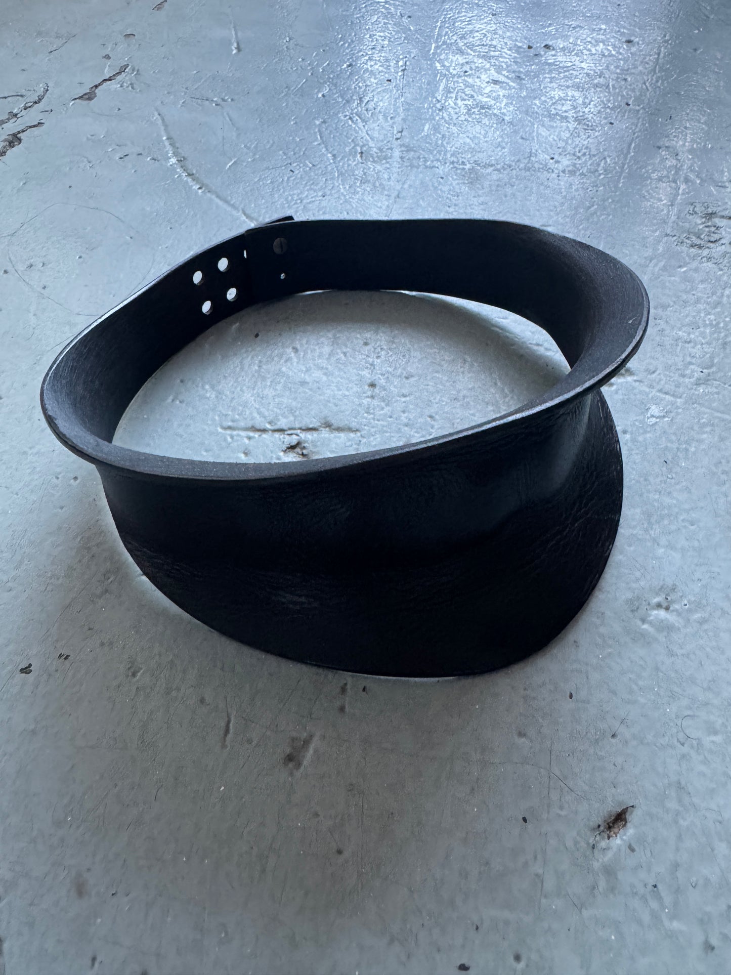 rick owens ss14 moulded leather visor cap