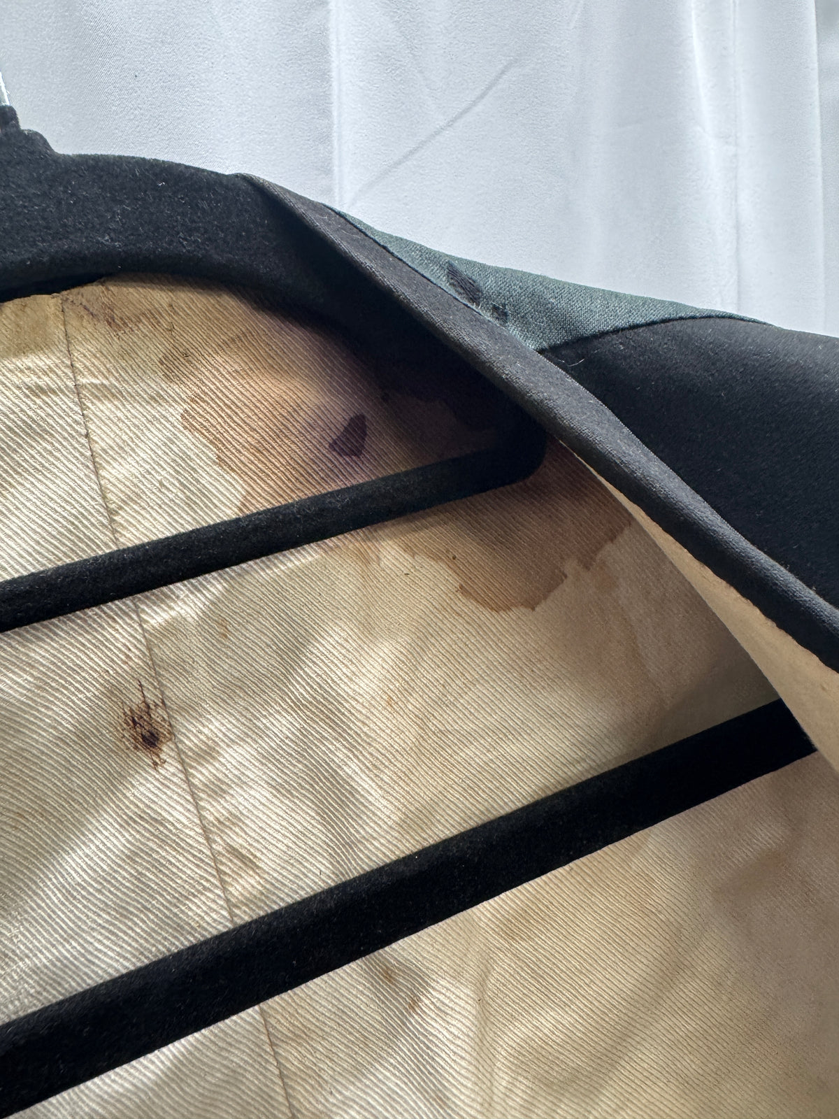 Antique c.1890-1910 Black Wool Waistcoat