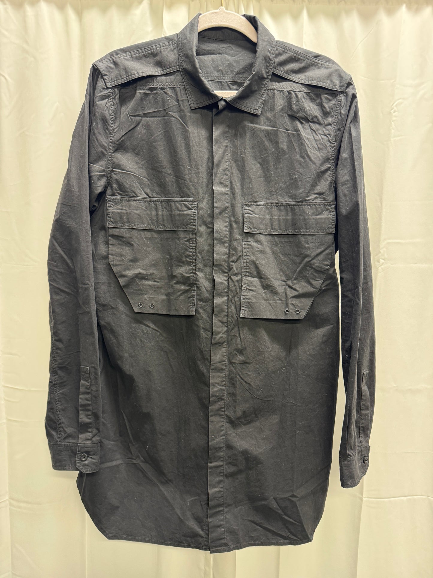 Rick Owens AW16 Mastodon Elongated Military Shirt