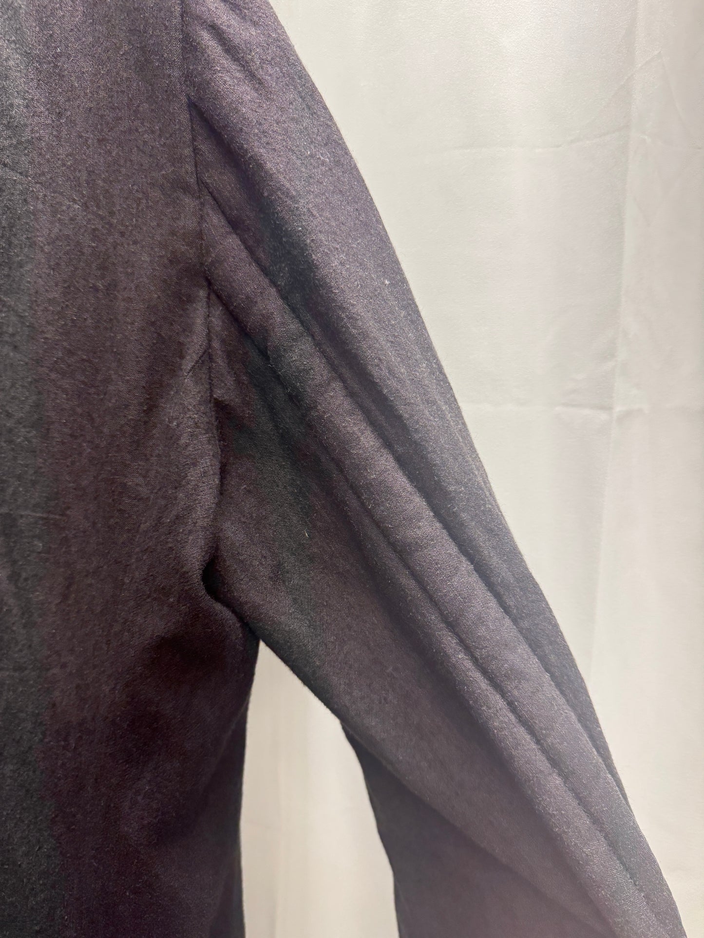 Ann Demeulemeester AW06 Circle Lapel Wool Ramie Padded Coat