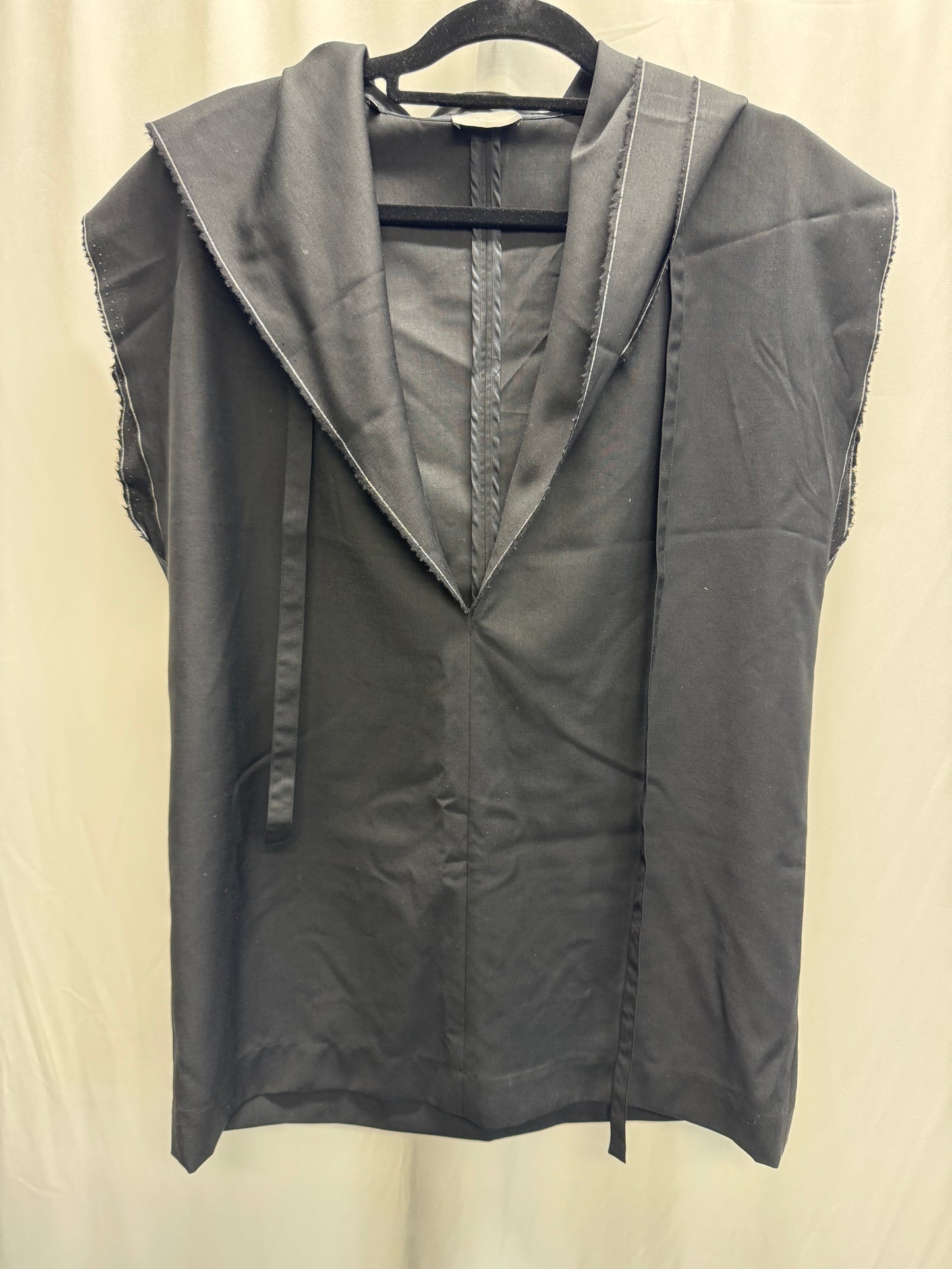 dior homme kva double hooded tie neck vest