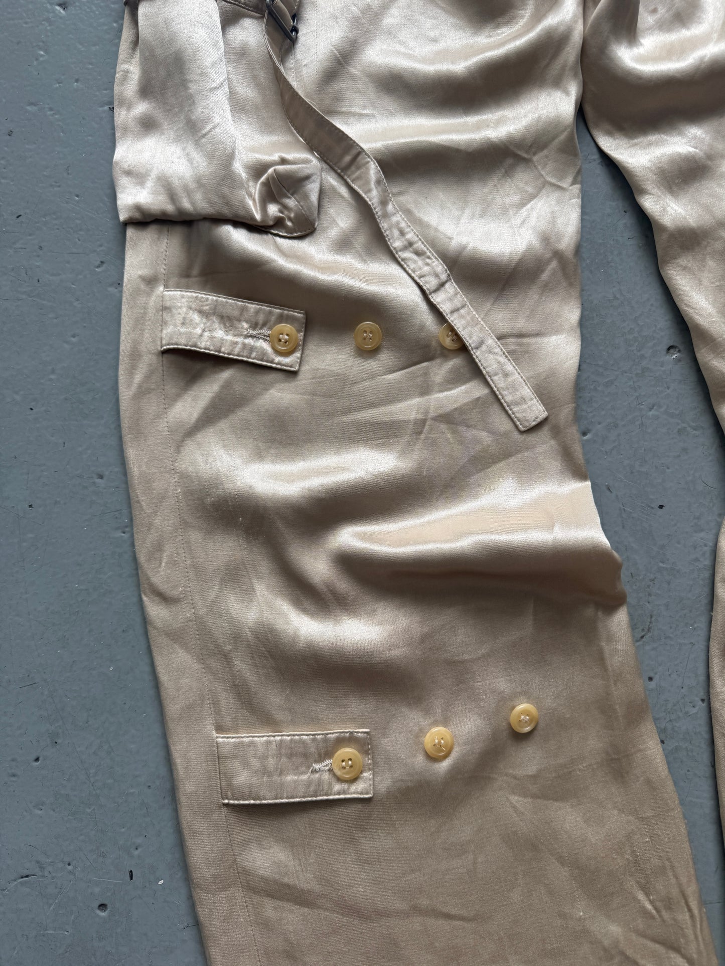 ann demeulemeester aw04 viscose cargo trouser