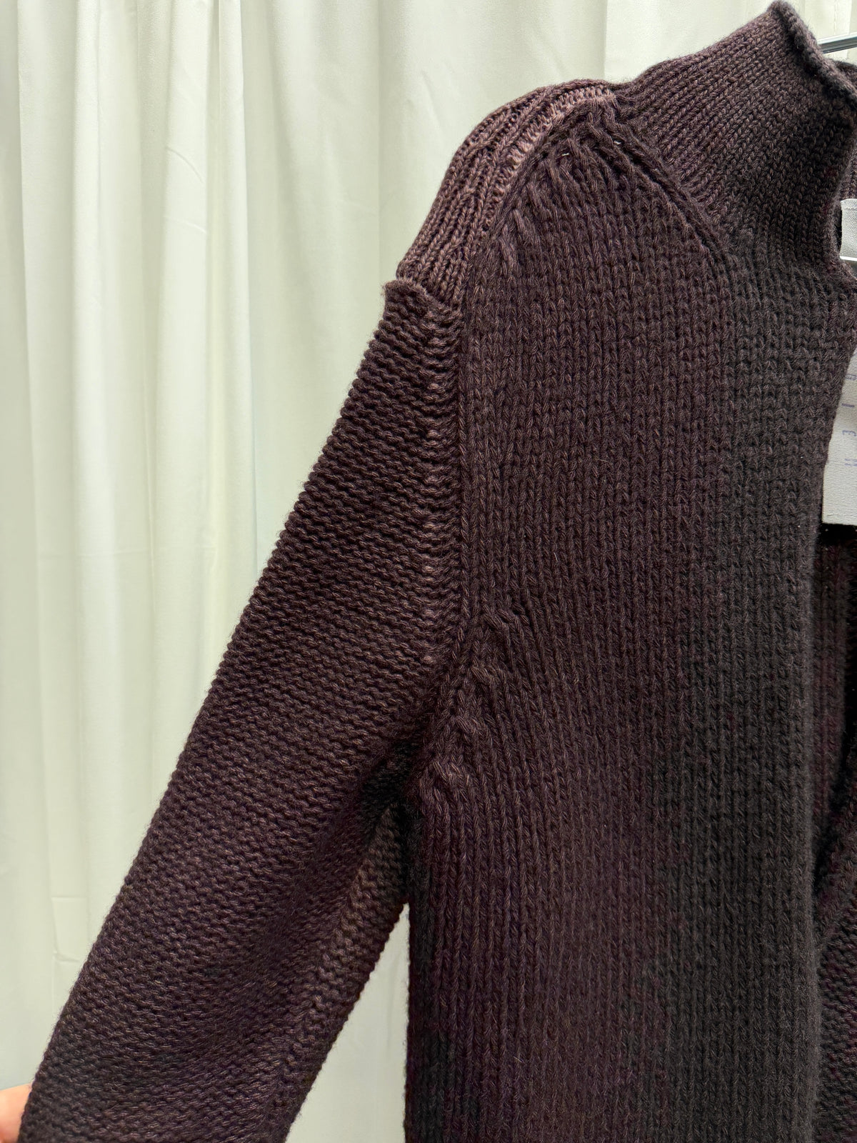 Carpe Diem 2006 Textured Wool Clasped Knit Jacket (L)