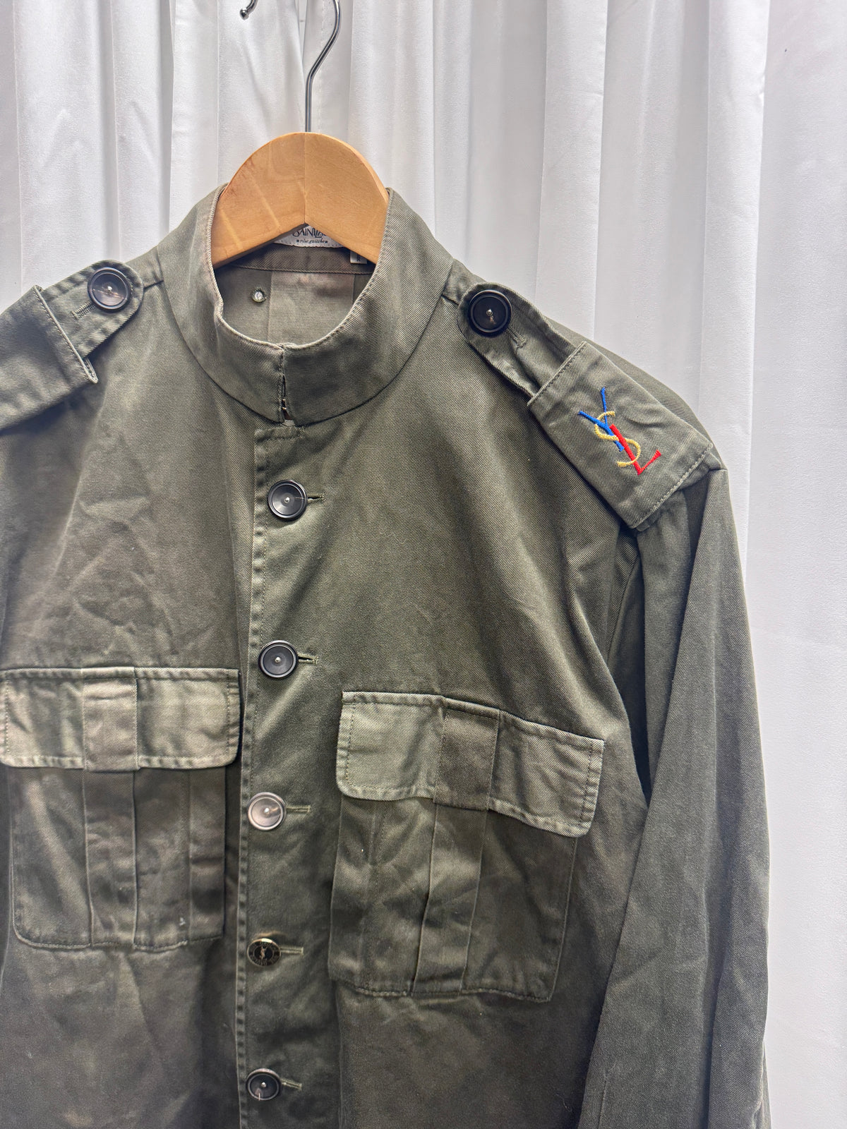 YSL Rive Gauche c.2007 Stefano Pilate 3D Military Jacket