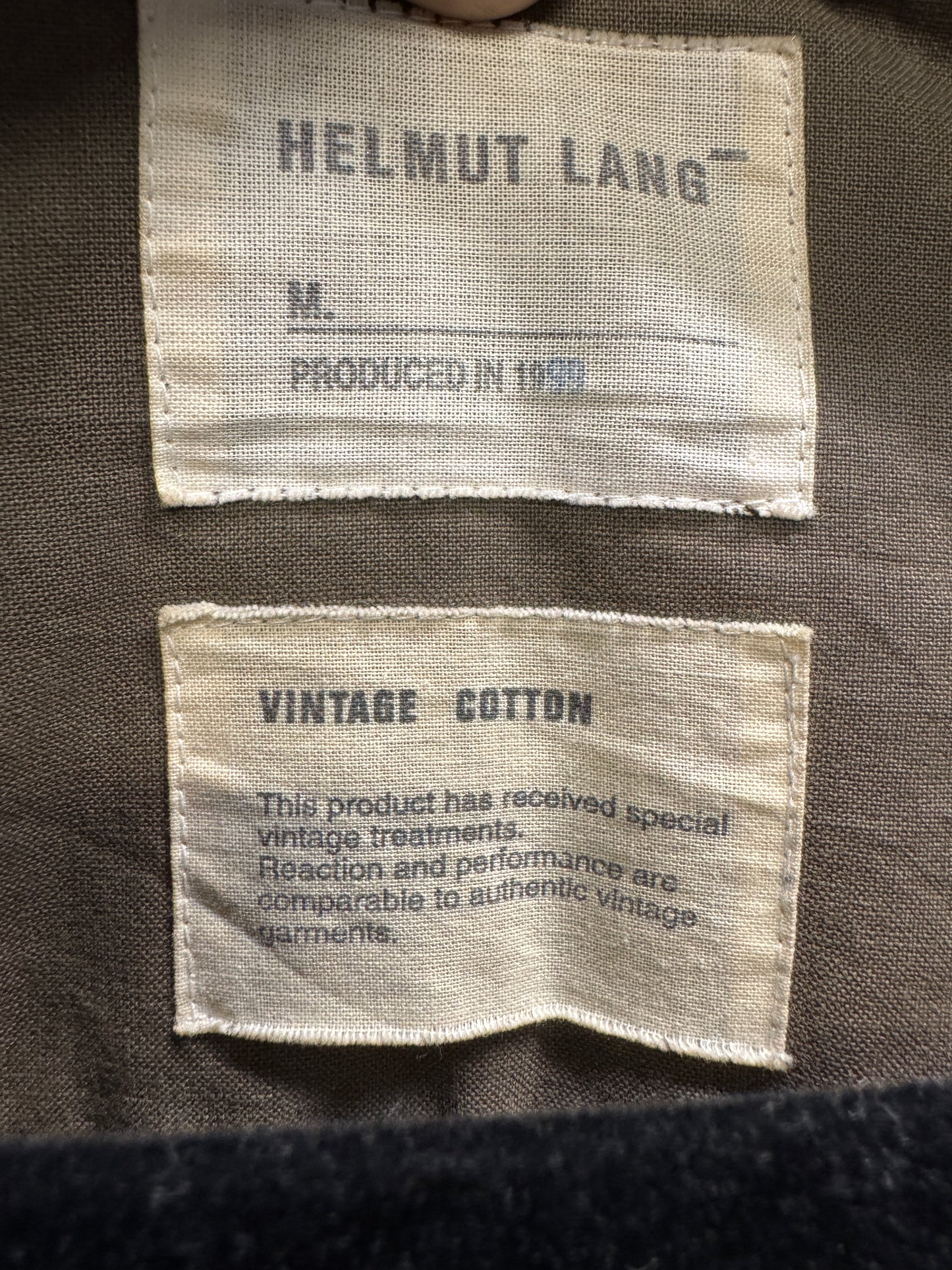 Helmut Lang AW99 Vintage Military Cotton Pillow Parka