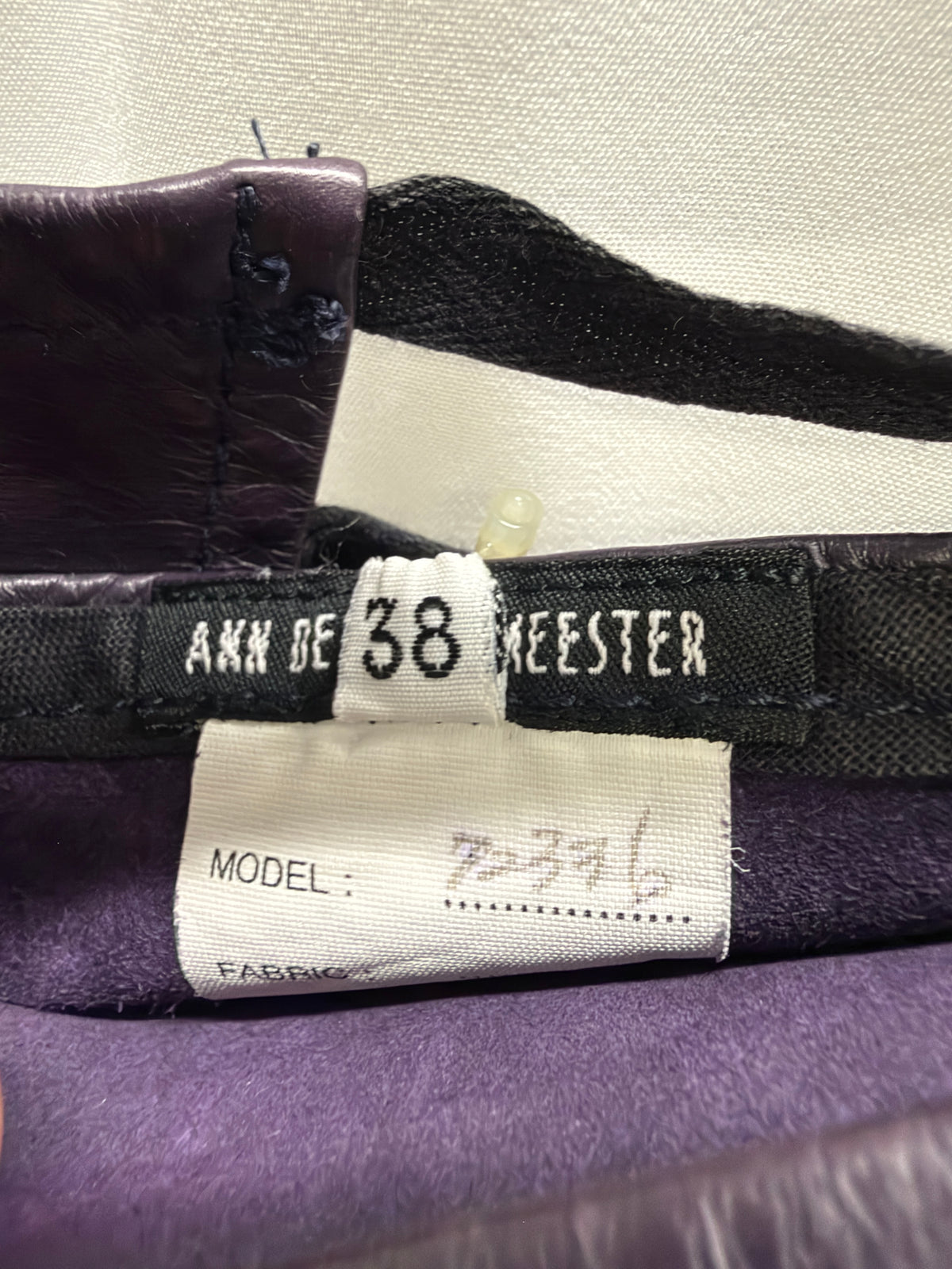 Ann Demeulemeester SS1999 Leather Wrap Skirt