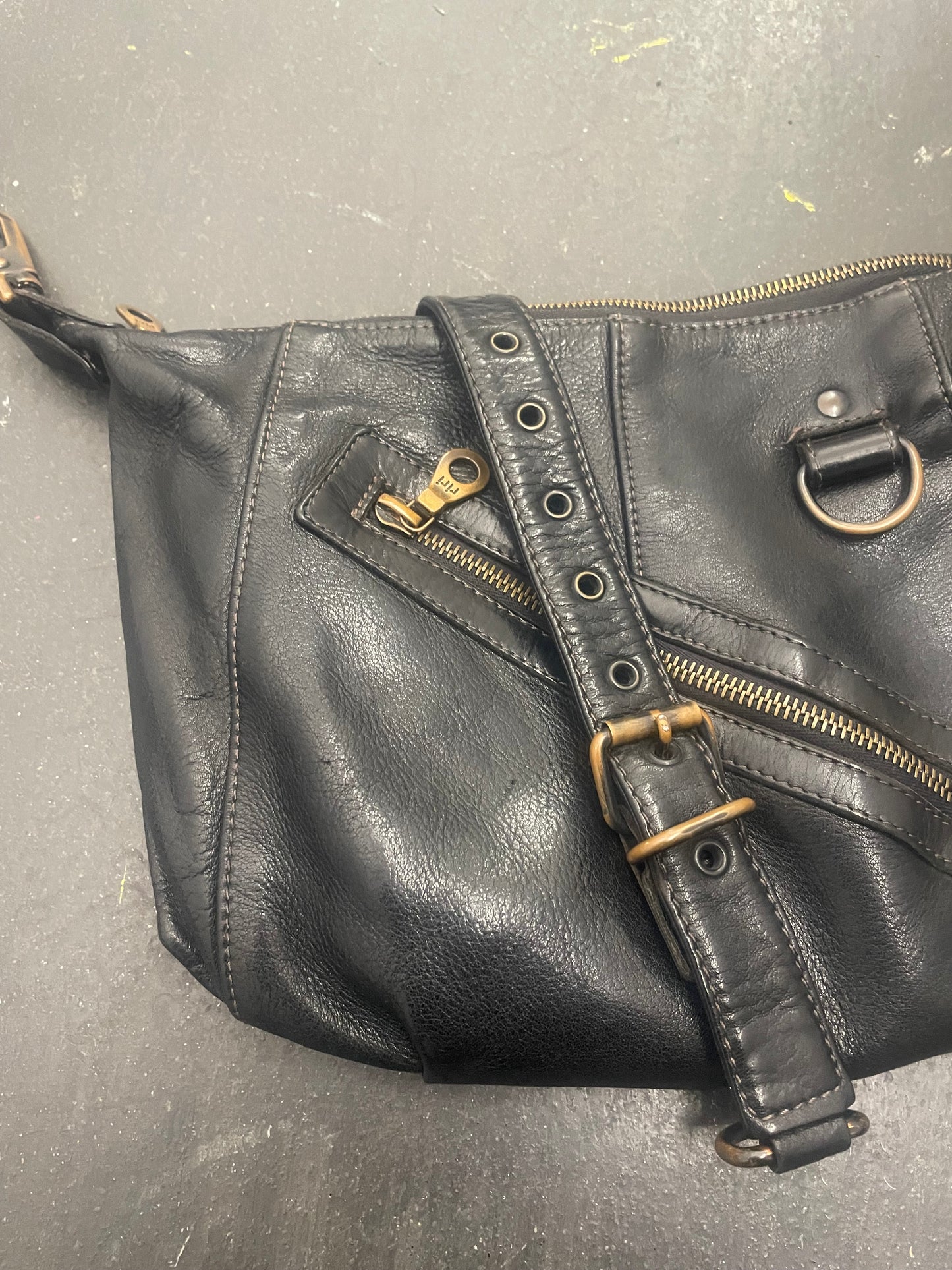 ZER Leather Buckle Bag