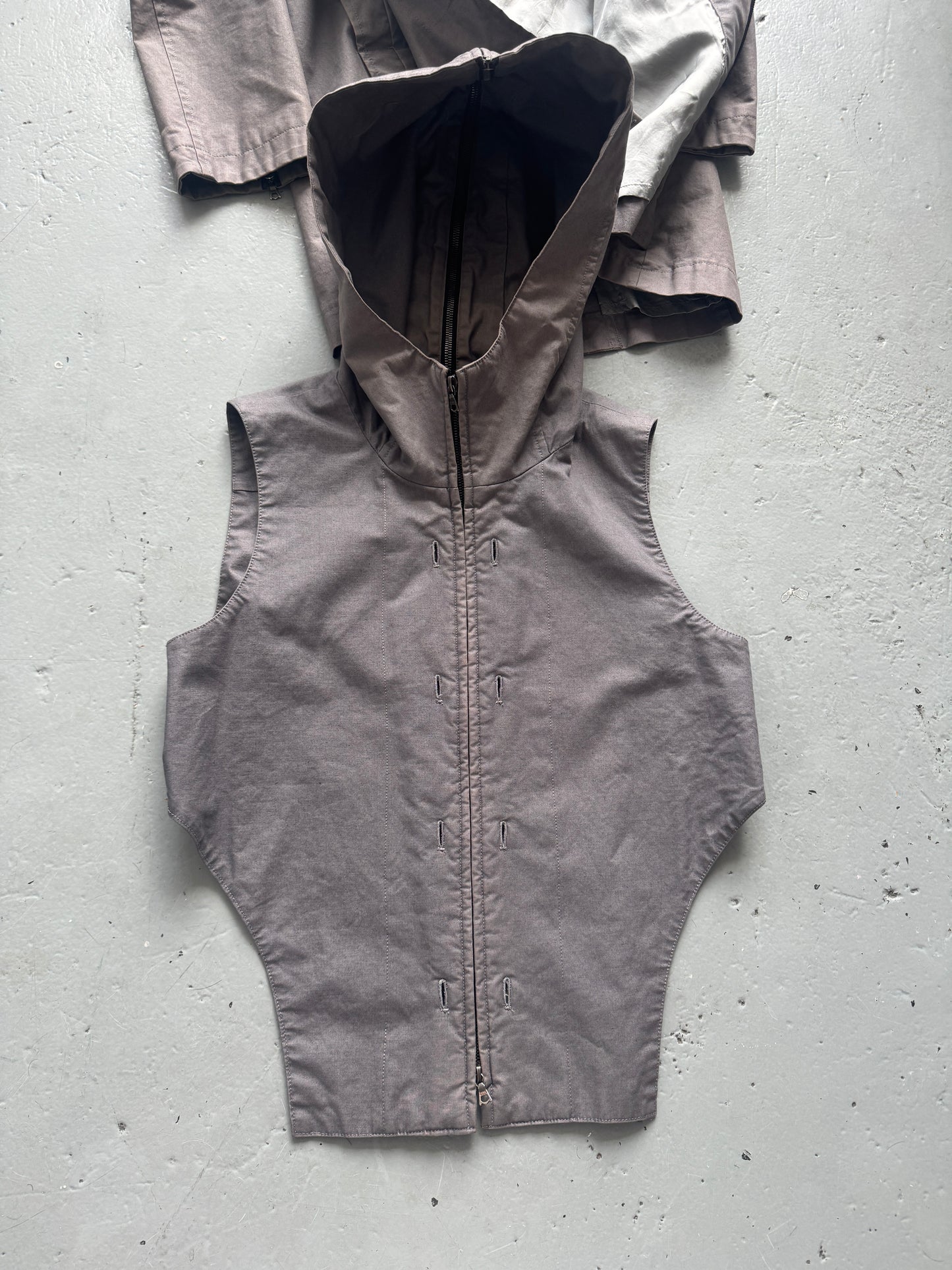 the viridi-anne double layer coat and vest
