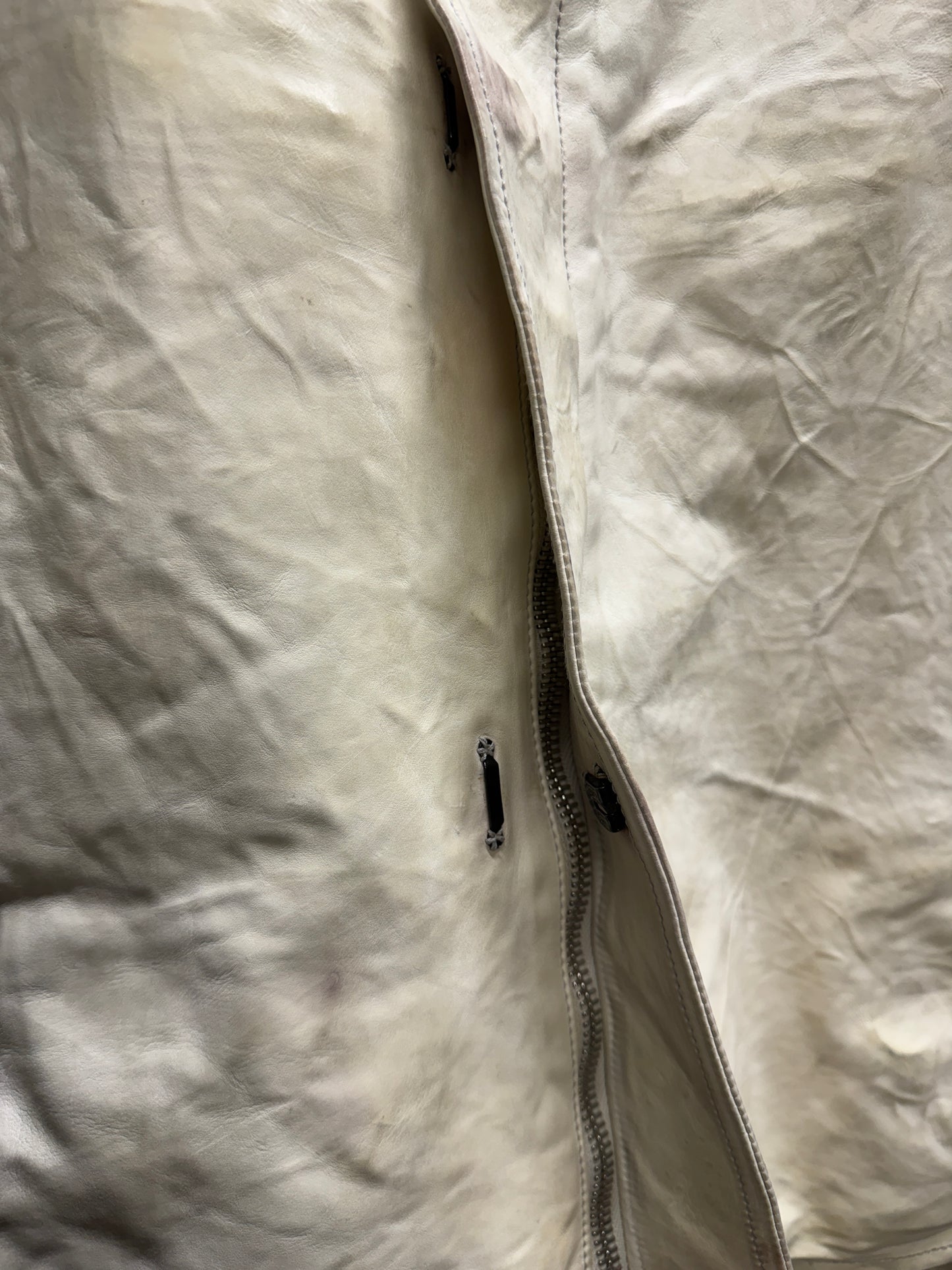 carol christian poell aw05 dispossessed white kangaroo scar stitch jacket