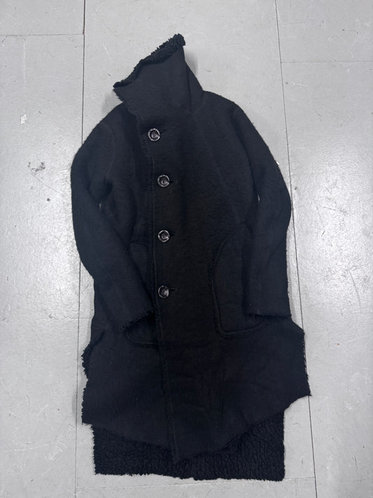 Nude Masahiko Maruyama Thick Fleece Asymmetric Coat