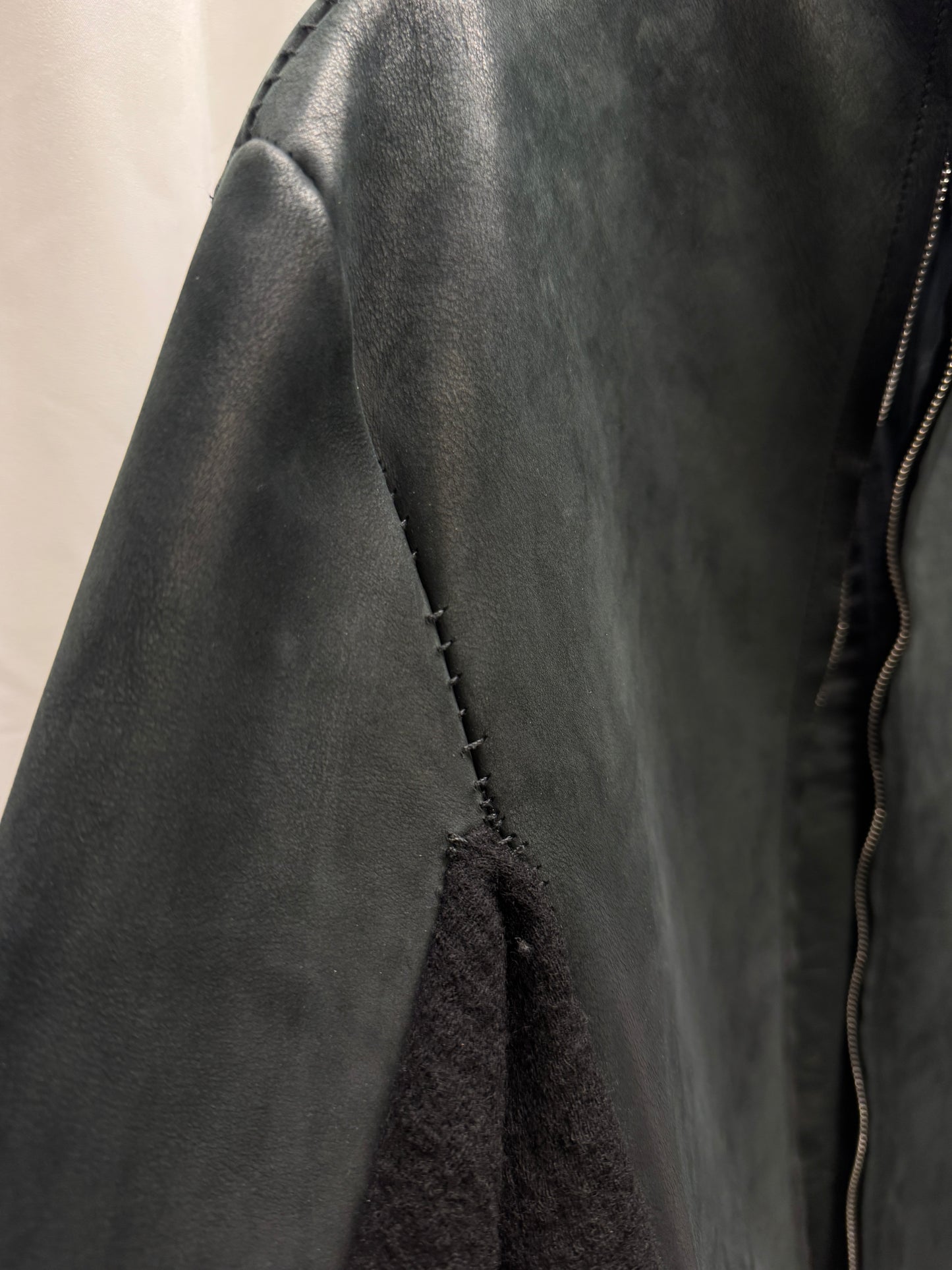 Obscur AW12 Sculpted Leather Point Jacket