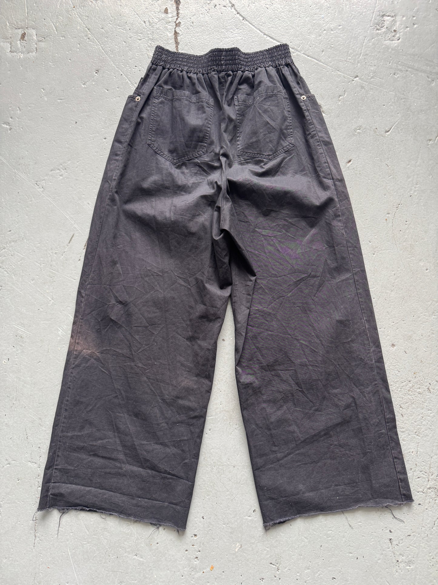 raf simons ss03 consumed metal detail wide pant