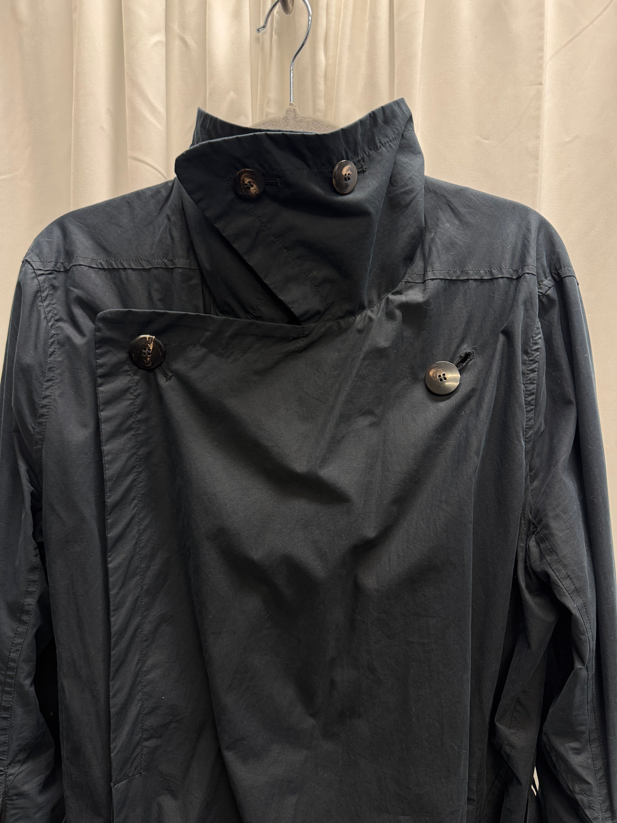Rick Owens AW09 Crust Belted Cross-Front Sleeve Zip Coat