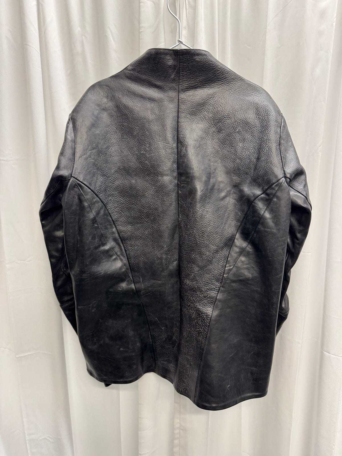 DEVOA AW08 Anatomical Textured Cow Leather Jacket
