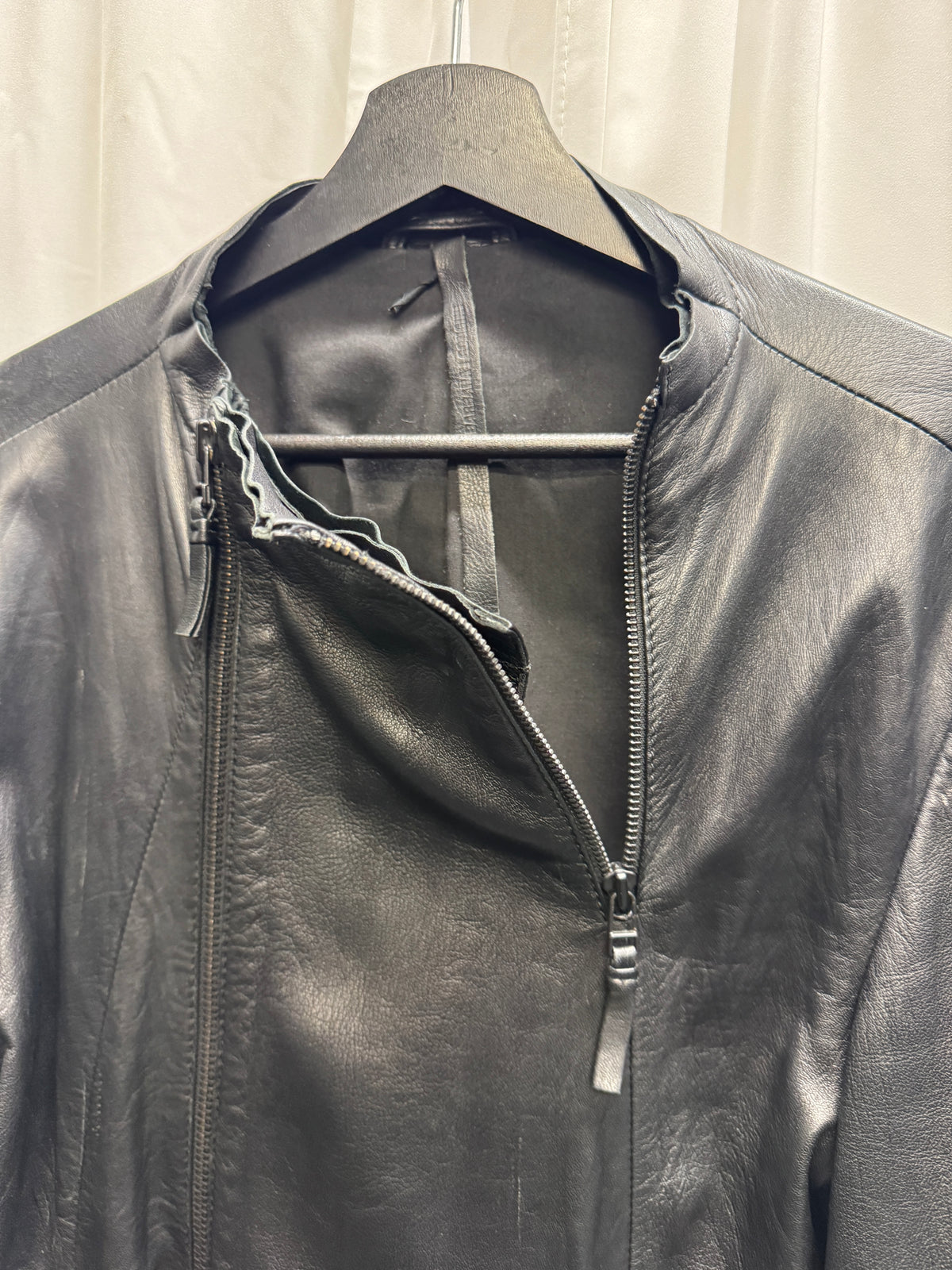 Barbara í Gongini Zip Gloved Lamb Leather Jacket