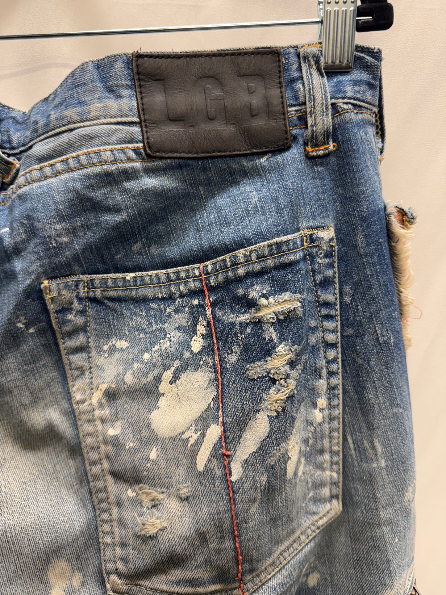 LGB blowout distressed painter jeans