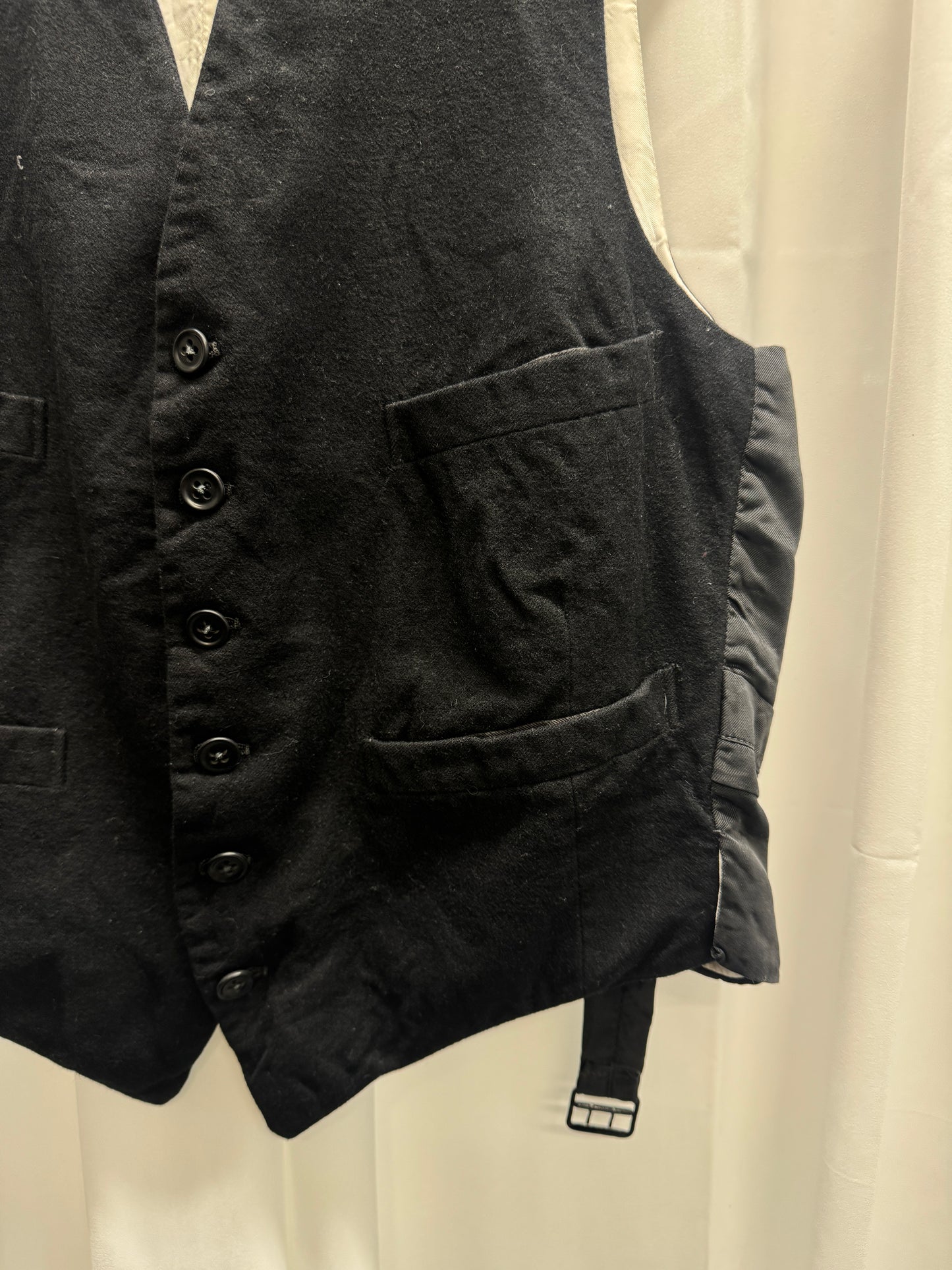 Antique wool waistcoat, c. 1890–1910