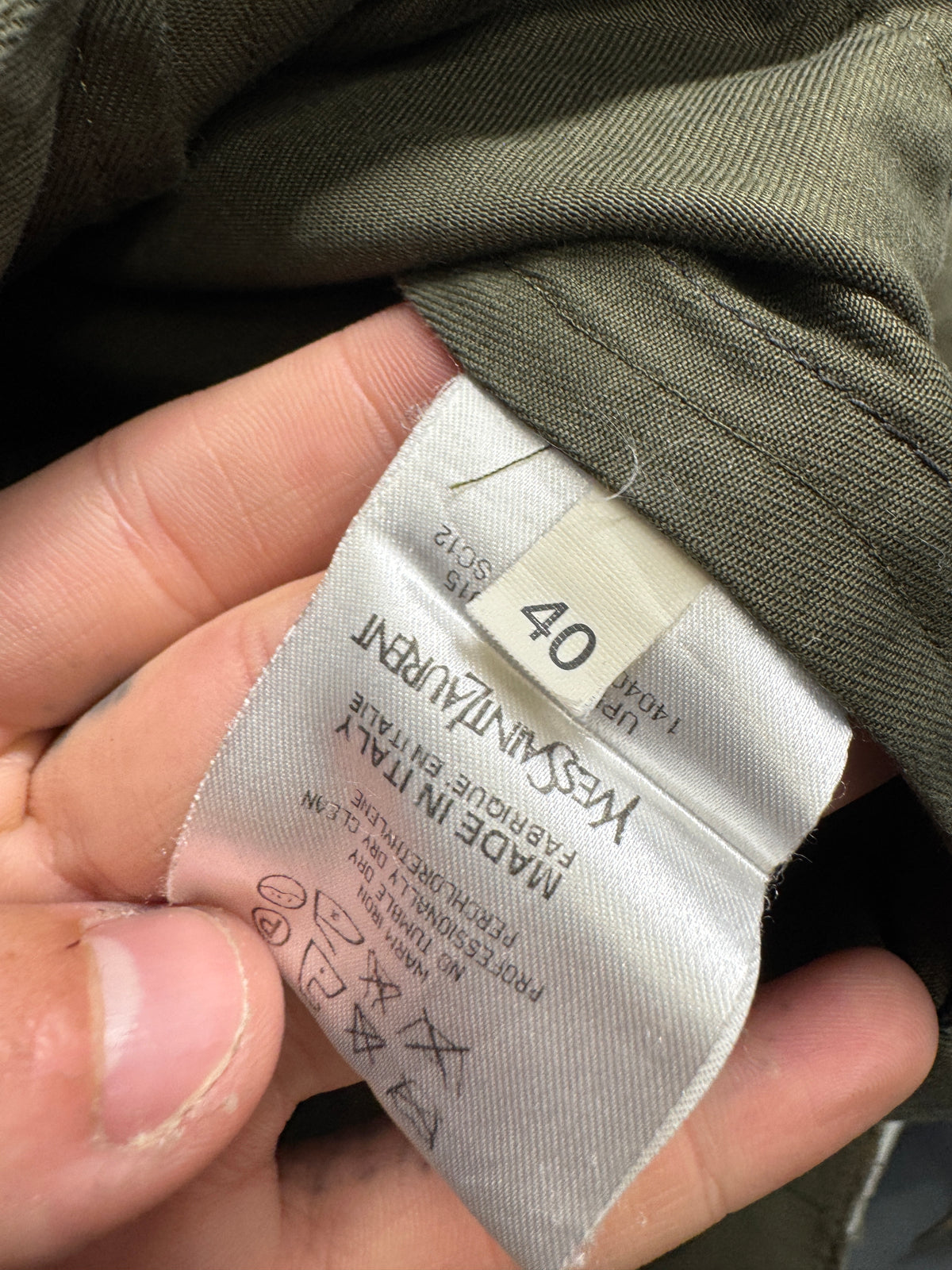 YSL Rive Gauche c.2007 Stefano Pilate 3D Military Jacket