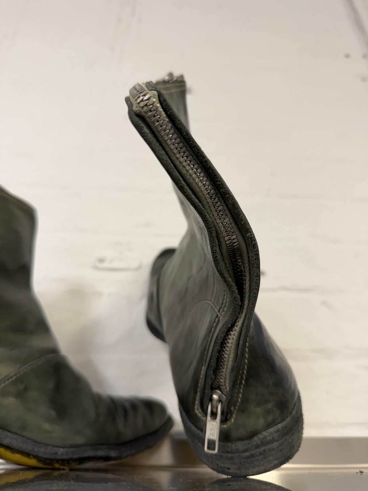 Carol Christian Poell Horse Leather Full Zip Boots (43)
